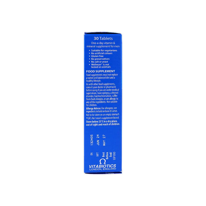 15206-Vitabiotics Wellman 30 Tablets +1