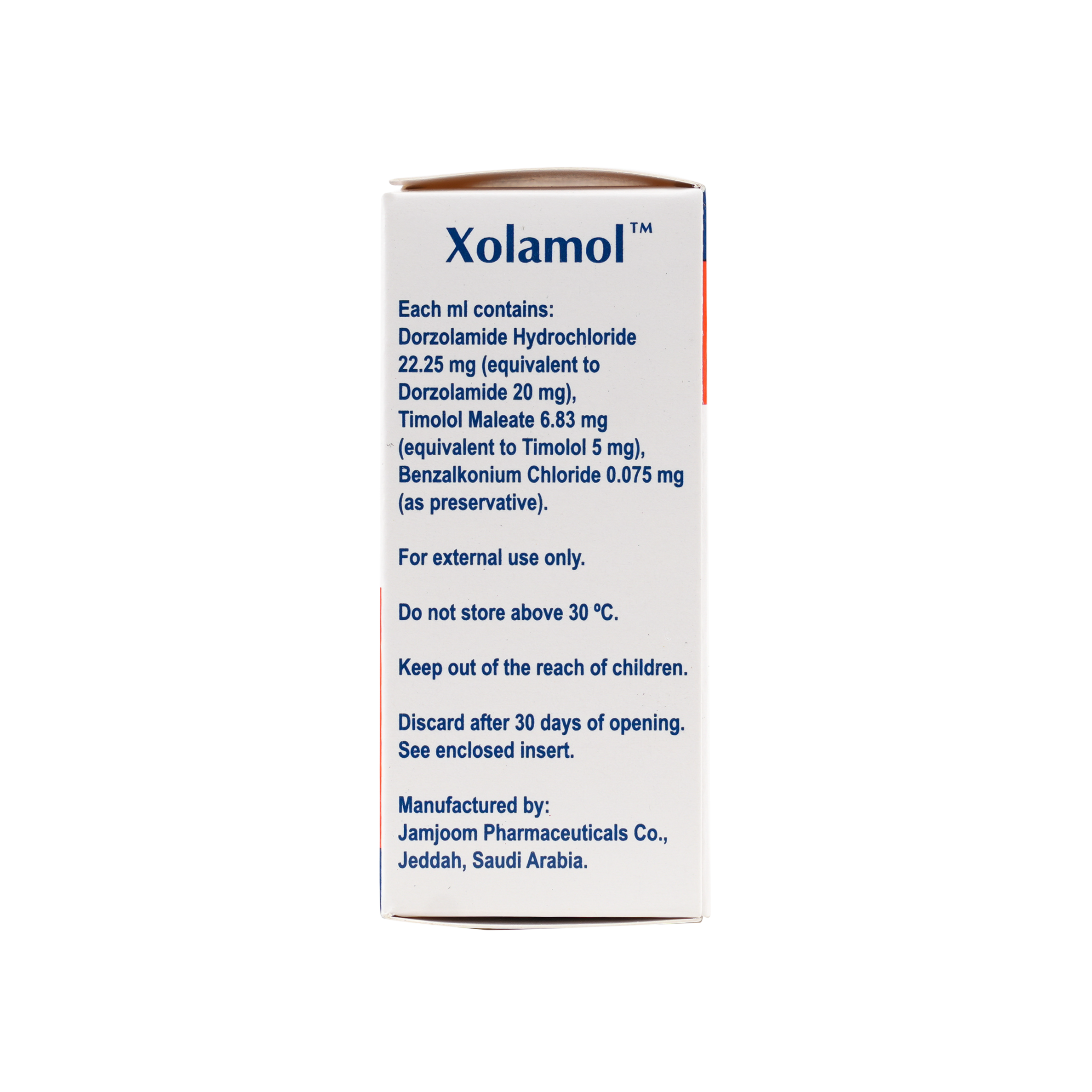 XOLAMOL OPTHALMIC EYE SOLUTION 5ML