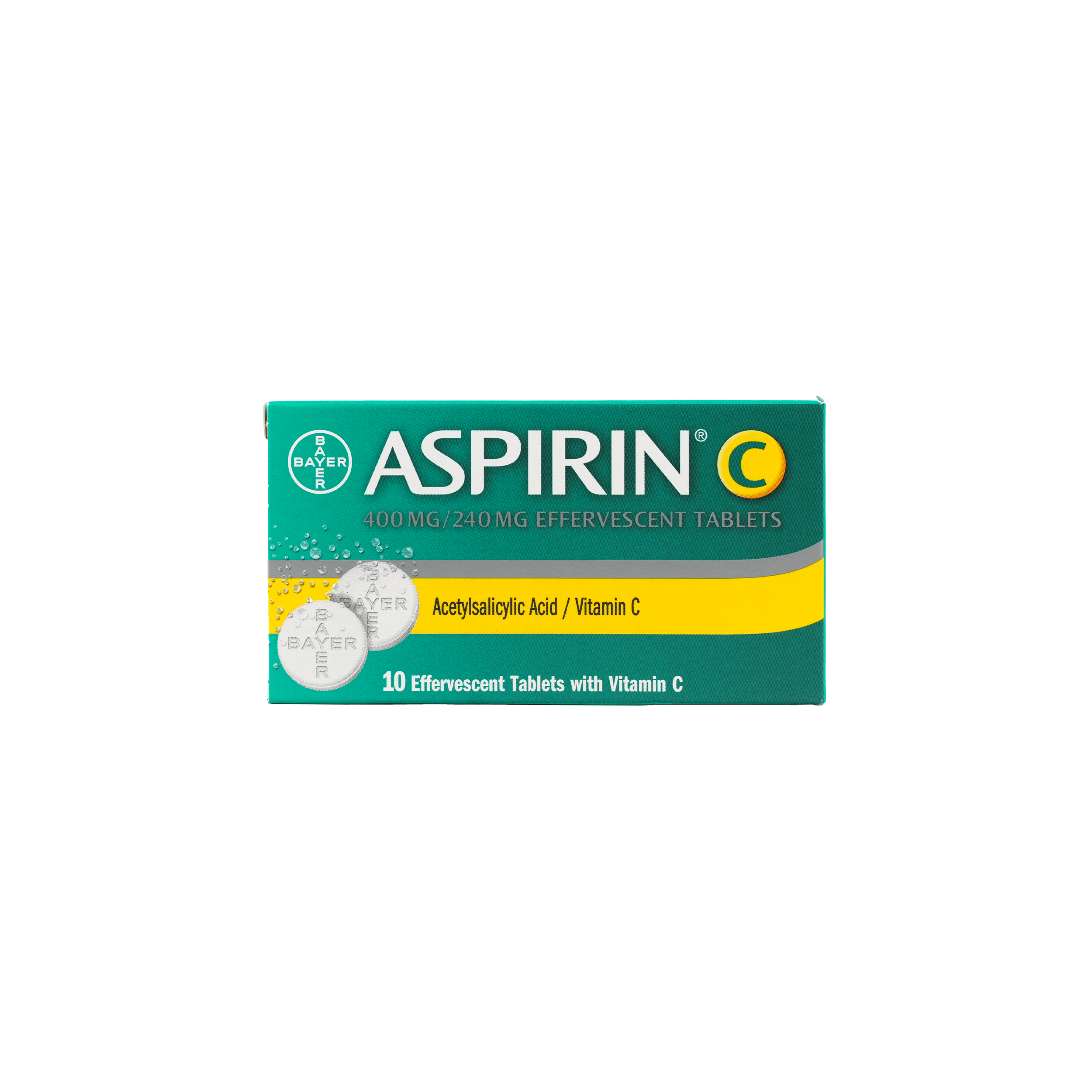 ASPIRIN C EFFERVESCENT 10 TABLETS