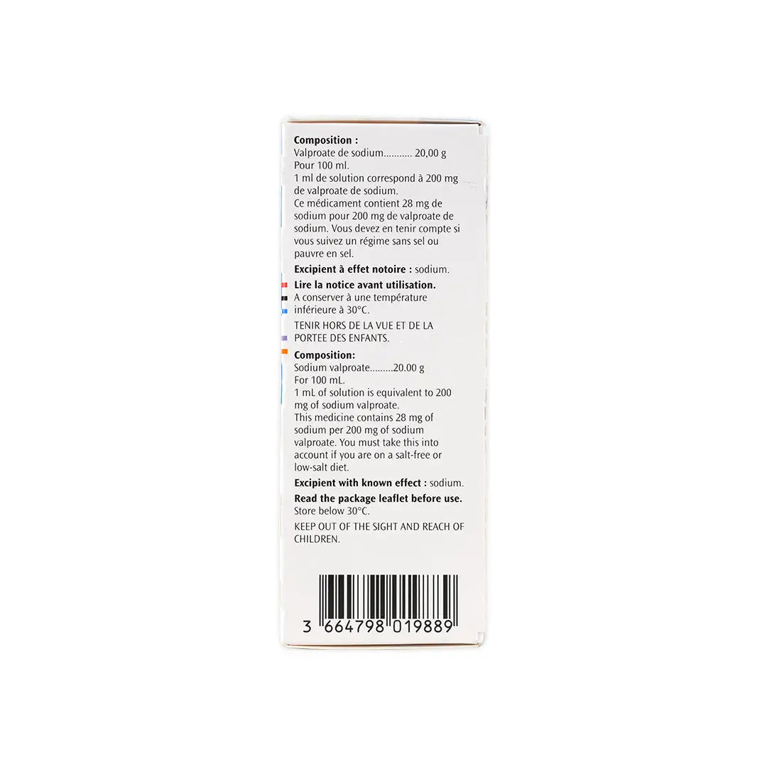 DEPAKINE 200 MG ORAL SUSP 40 ML