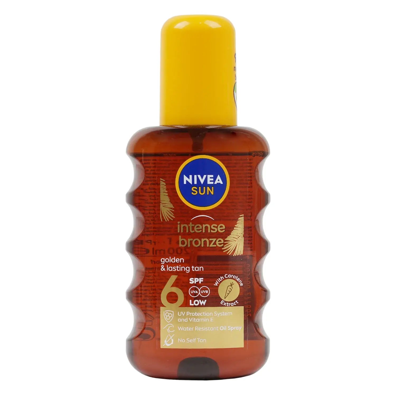Nivea Sun Intense Bronze Carotene Spf6 Oil Spray 200ml