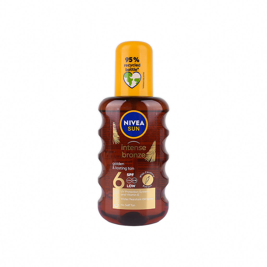 Nivea Sun Intense Bronze Carotene Spf6 Oil Spray 200ml