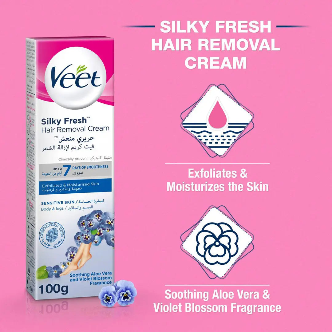 15665-Veet Hair Removal Cream 100Gm- Sensitive Skin +5