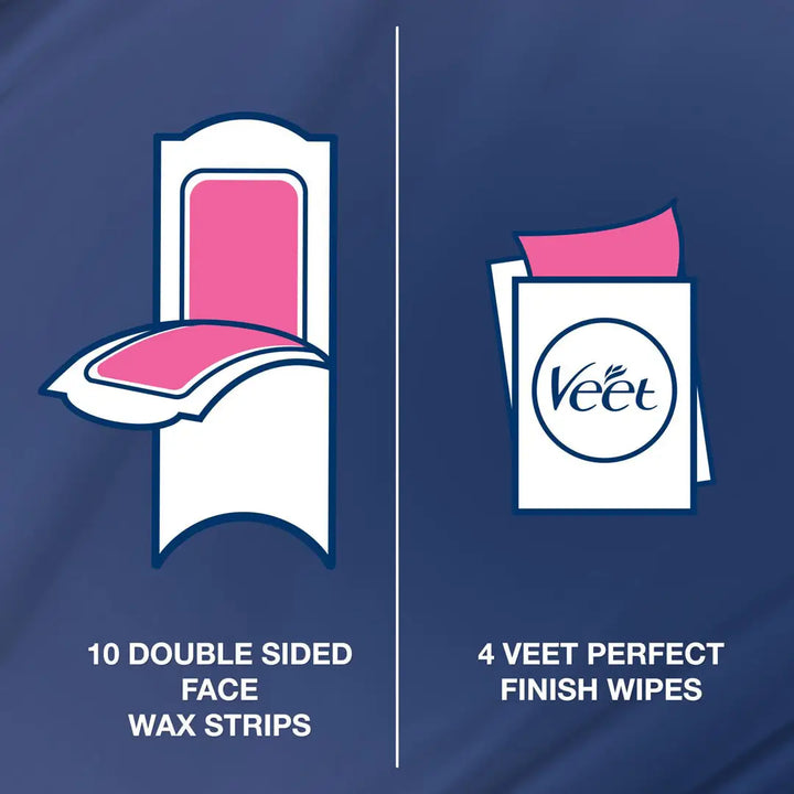 15675-Veet Wax Strips For Sensitive Skin 20 Pcs +4