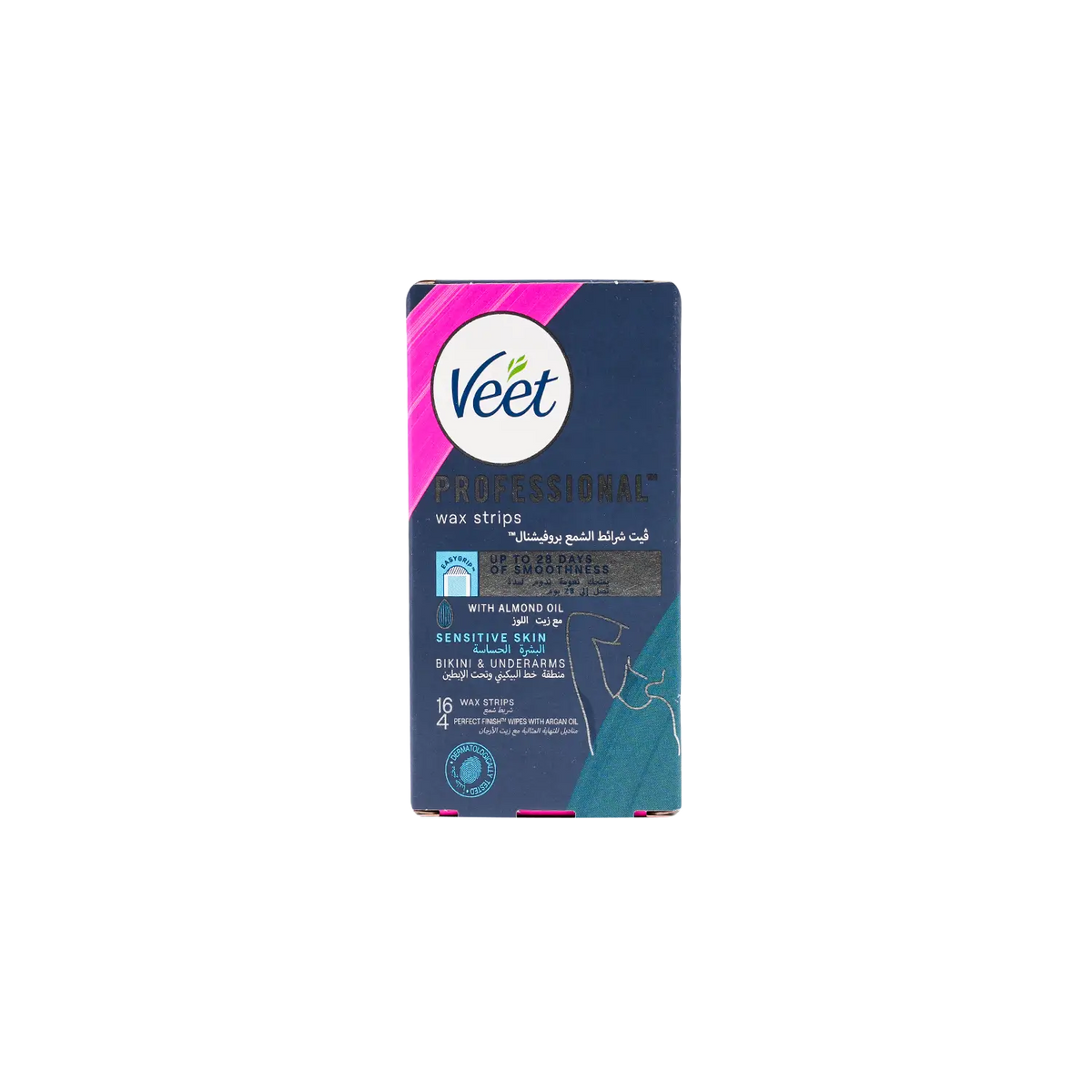 15677-Veet Wax Strips For Bikini & Under Arm 16 Pcs