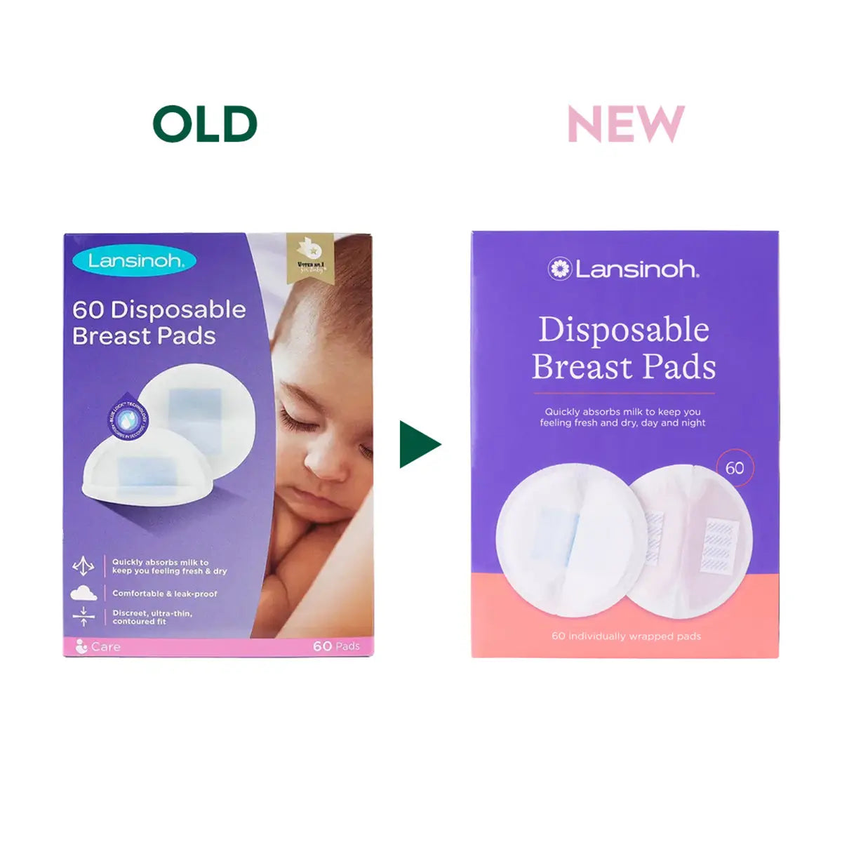 15685-Lansinoh Disposable Breast Pads 60Pcs
