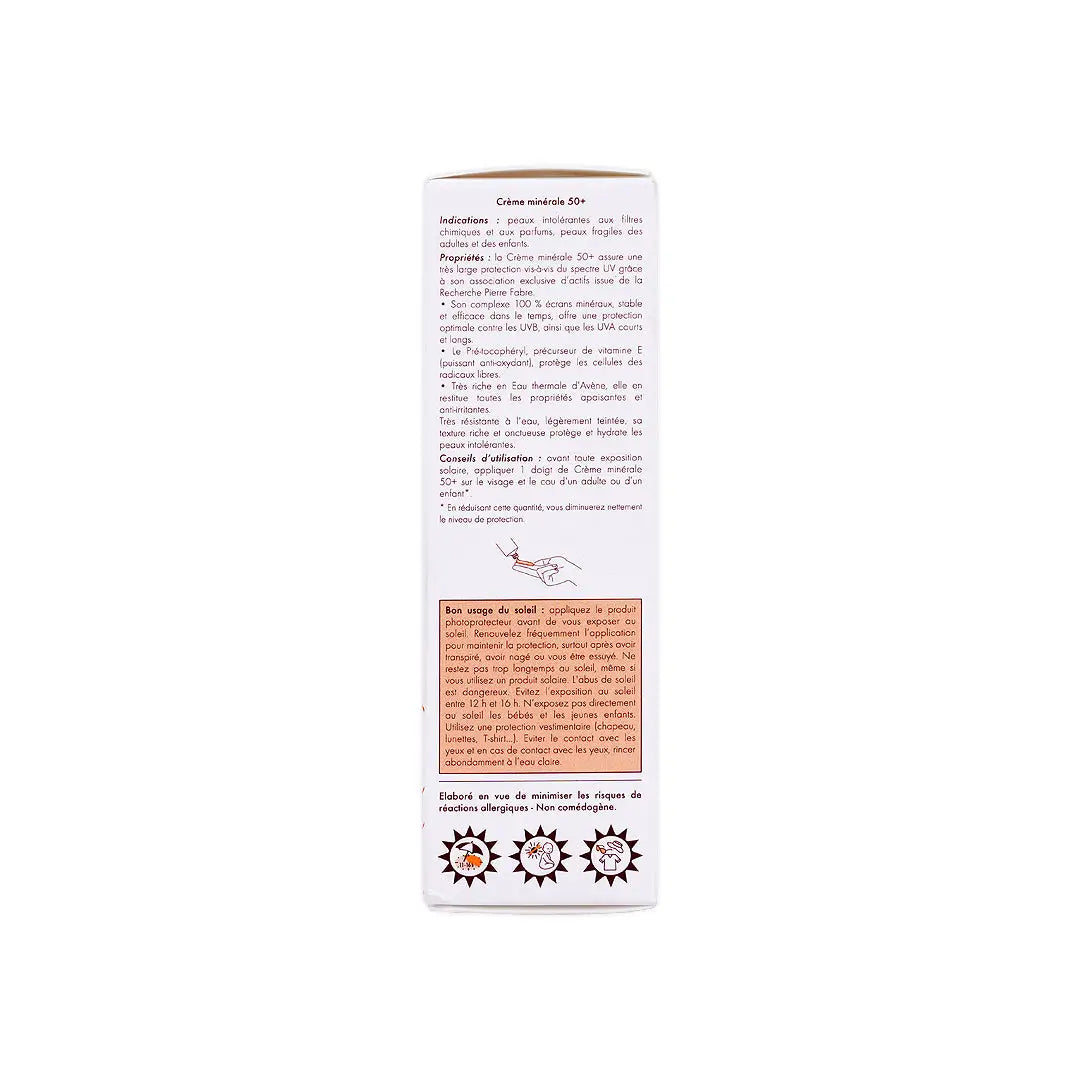 16085-Avene Extrem Sunblock Mineral Cr SPF50 50Ml +6