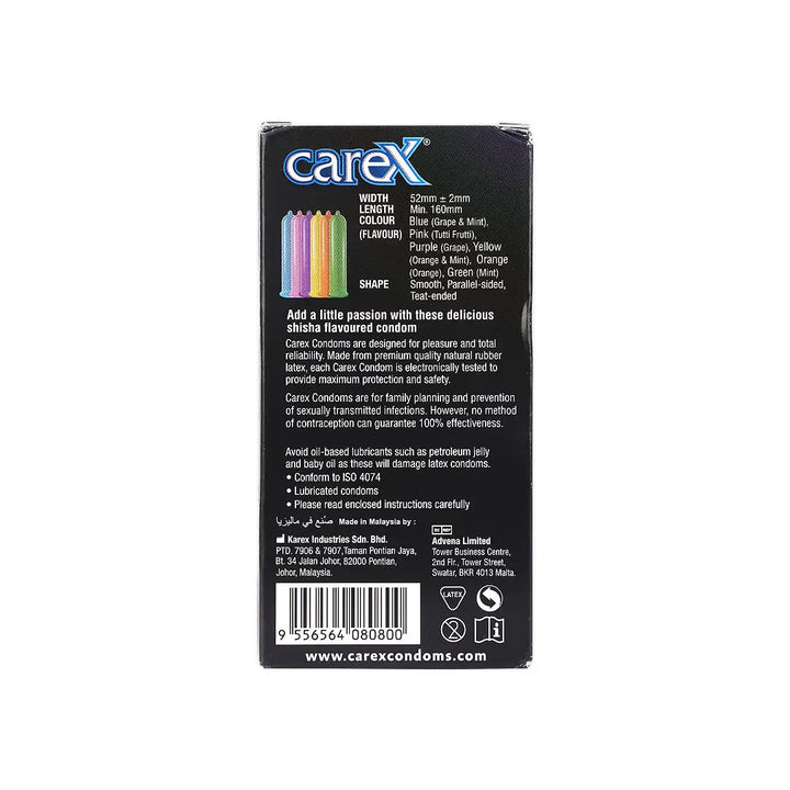 16326-Carex Shisha Condoms 12pcs +3