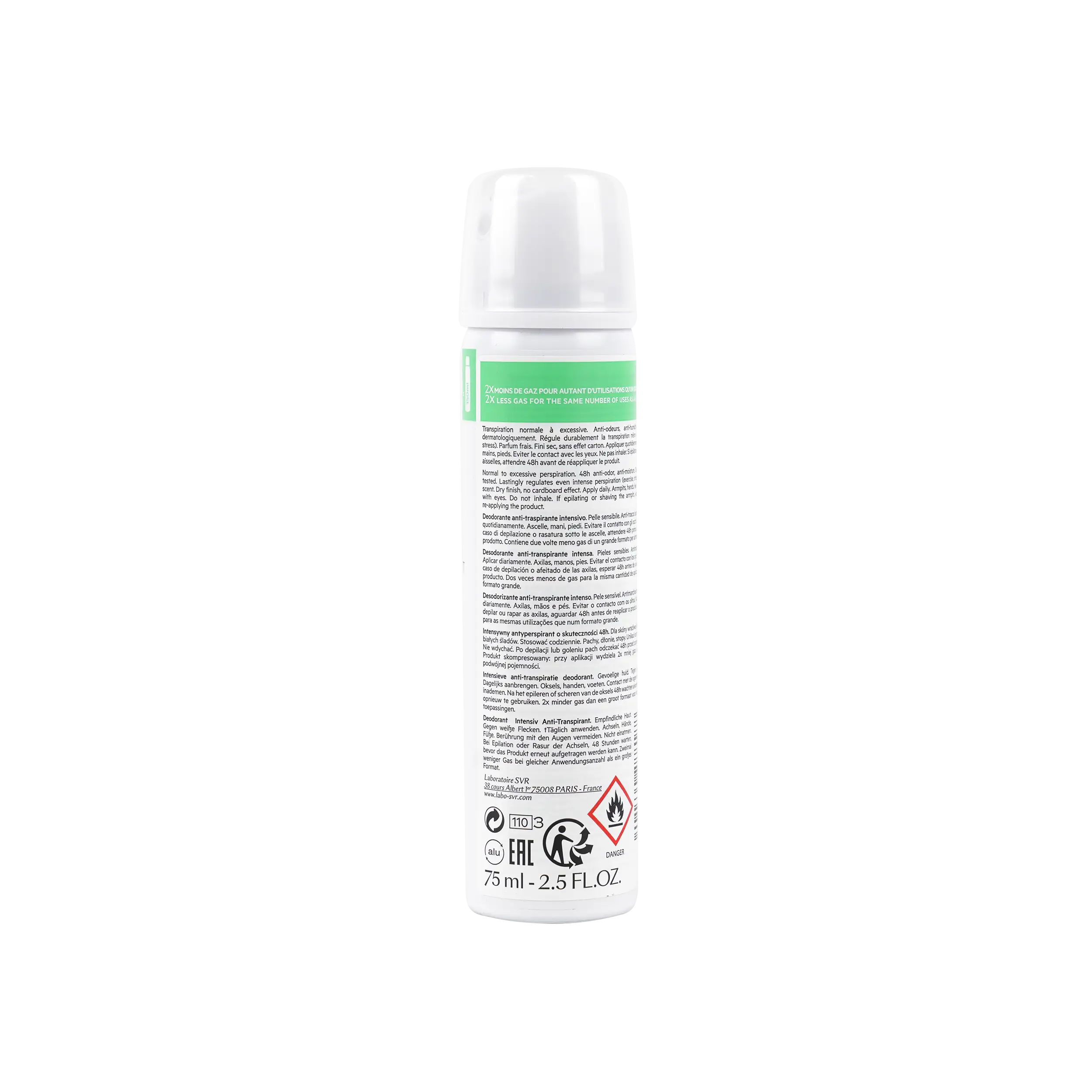 SVR Spirial Deodrant 48H Spray 75Ml