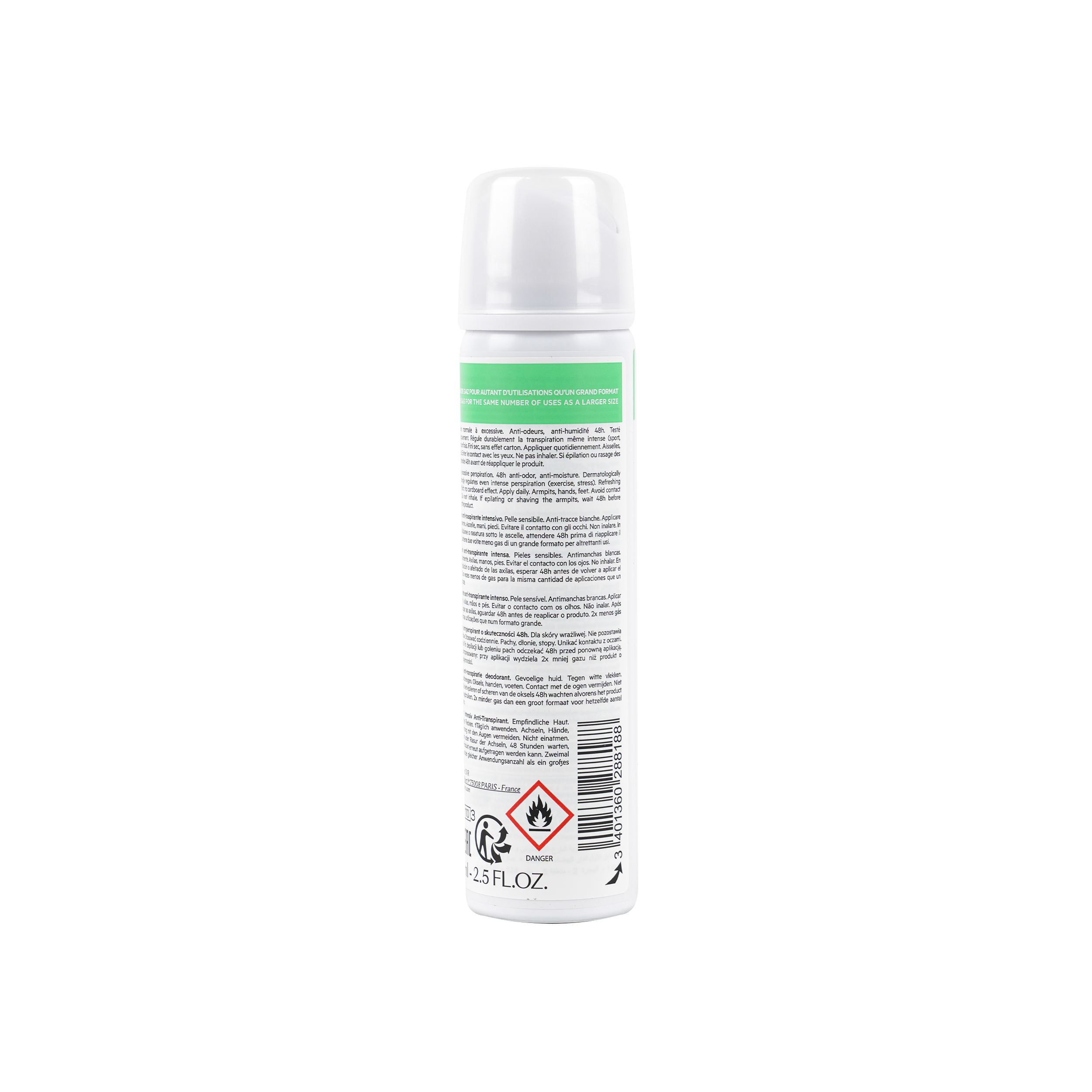 SVR SPIRIAL DEODRANT 48H SPRAY 75ML