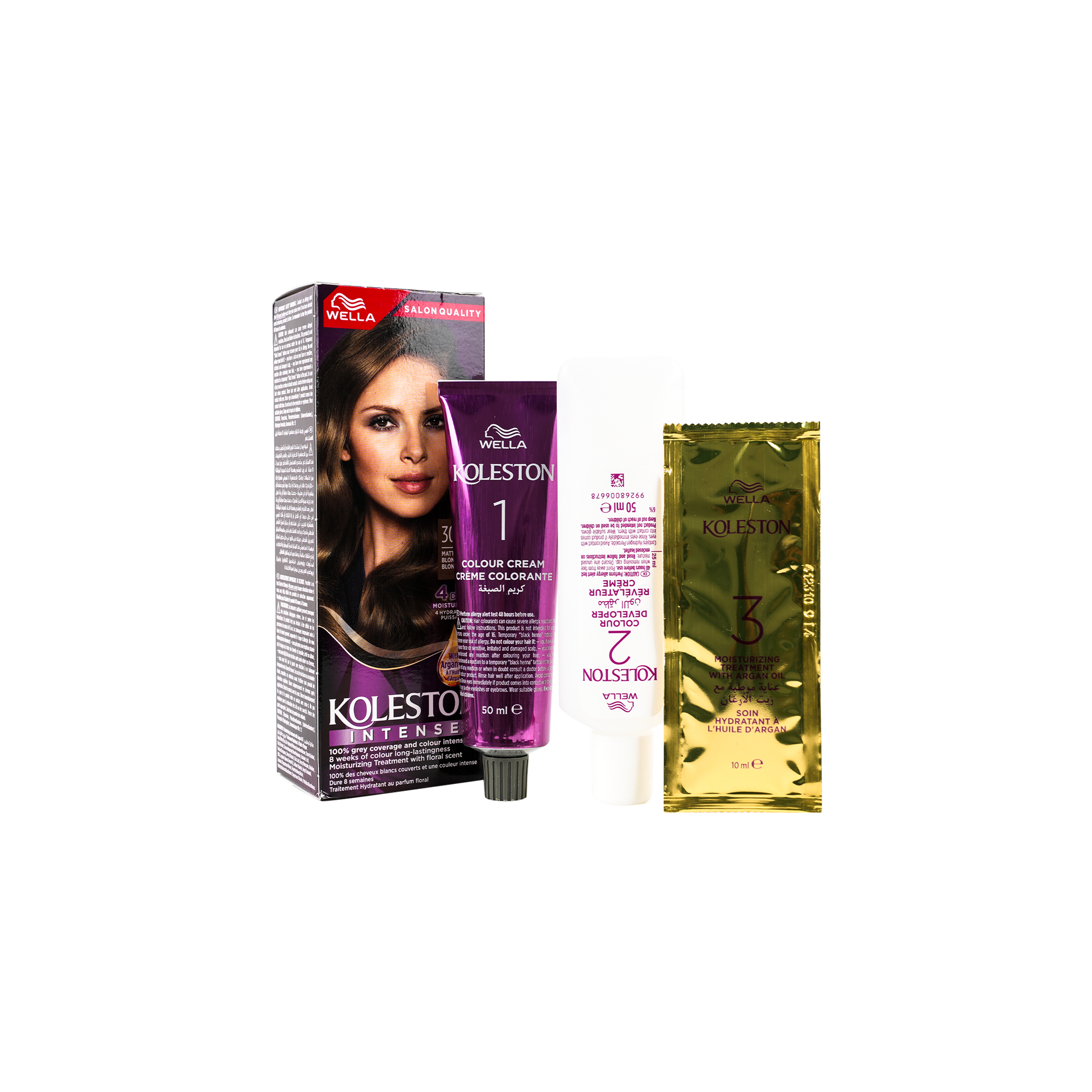 Wella Koleston 2000 Tube No. 307/2 - Matte Medium Blonde