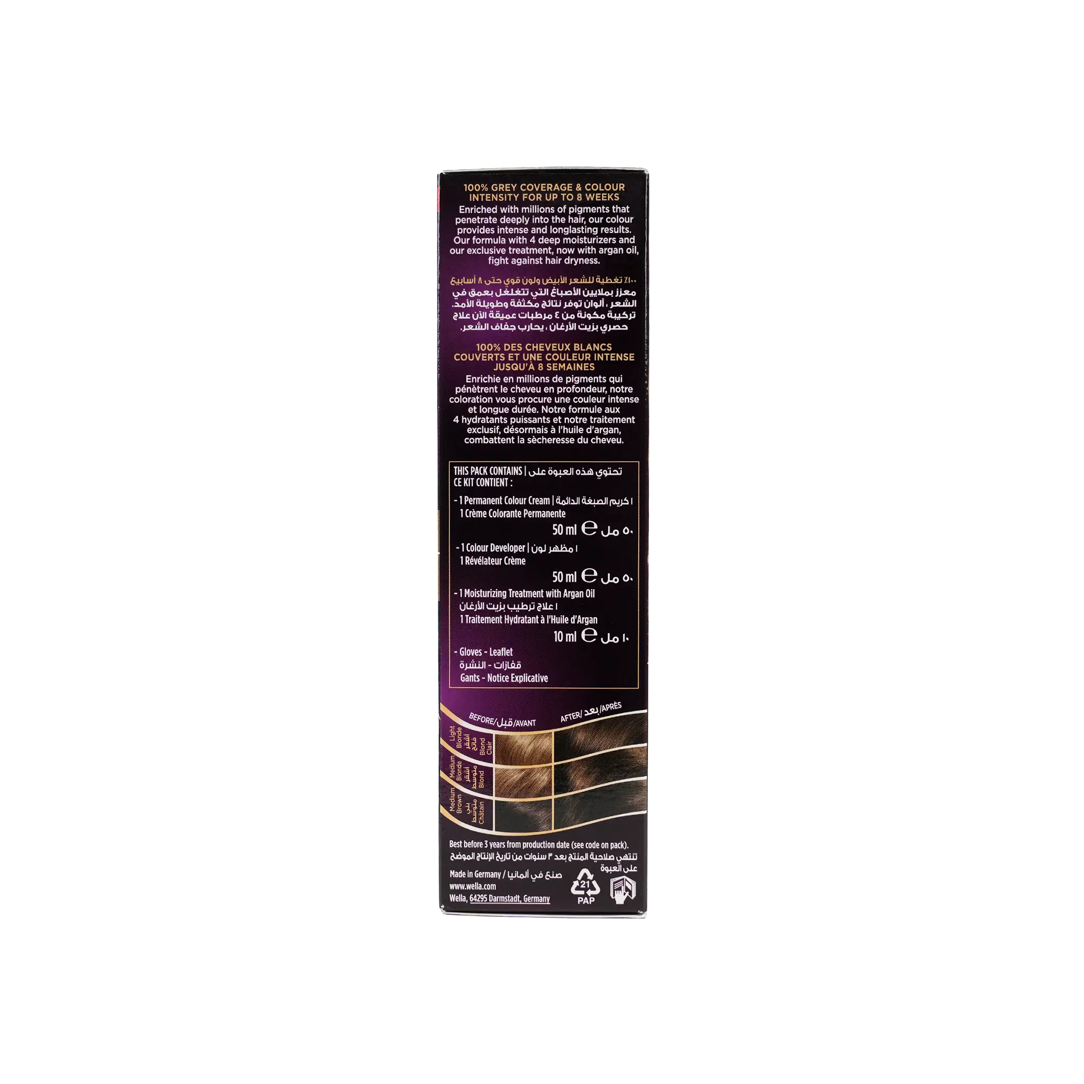 Wella Koleston 2000 Tube No. 307/2 - Matte Medium Blonde