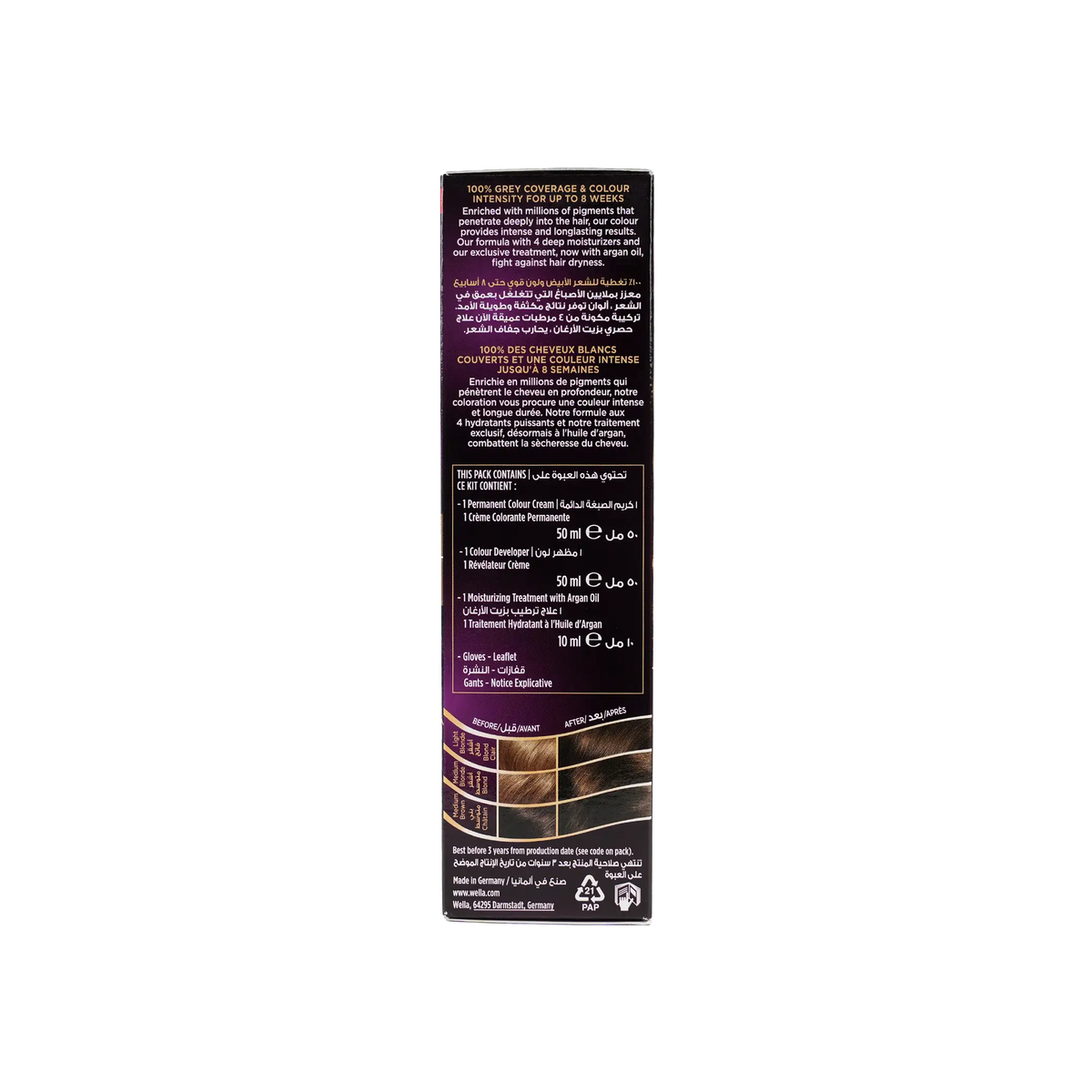 16415-Wella Koleston 2000 Tube No. 307/2 - Matte Medium Blonde +1