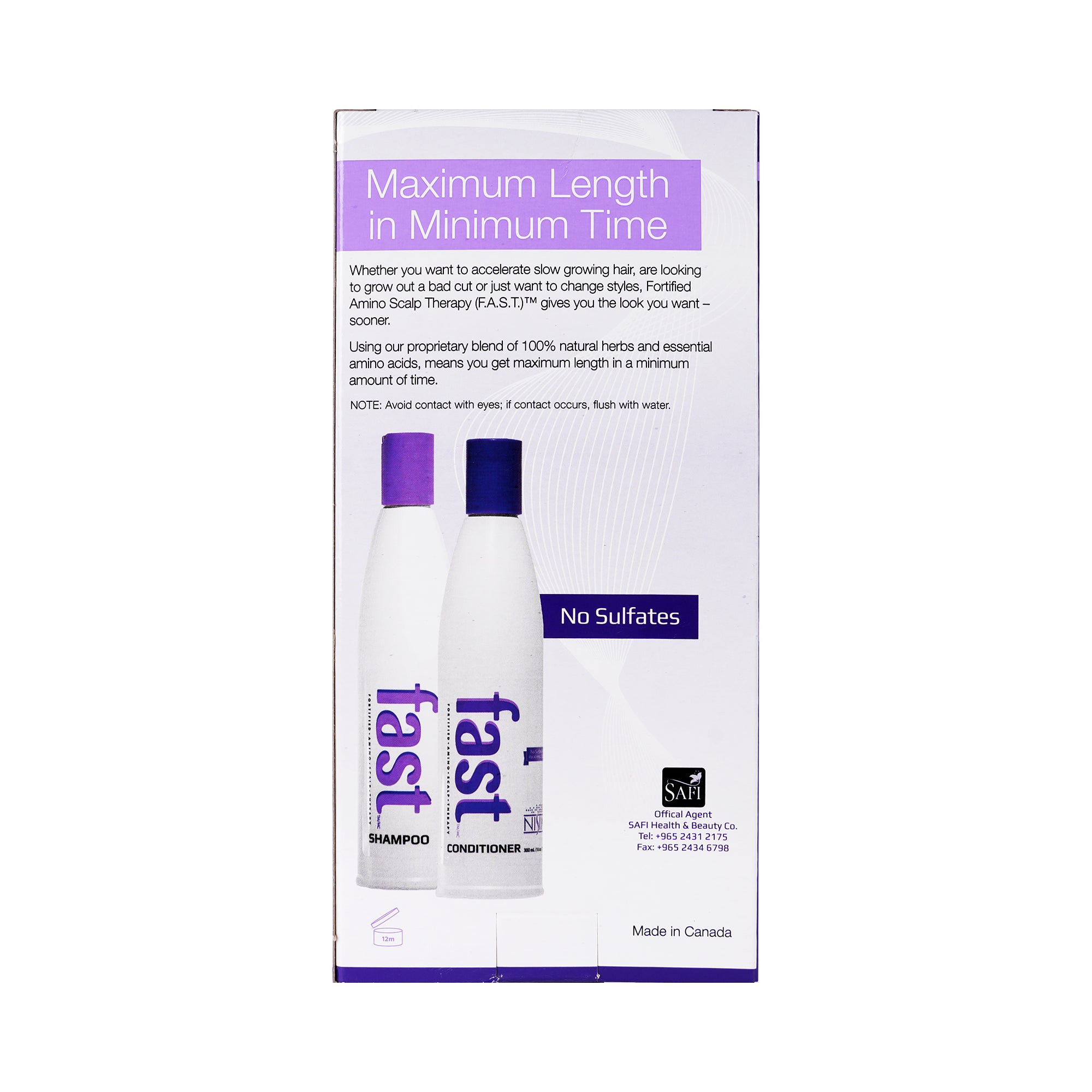 16556-Fast Shampoo & Conditioner 300ml +4