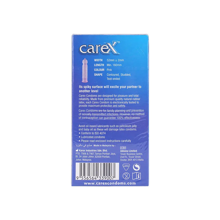 16759-Carex Super Studded Condoms 12pcs +3