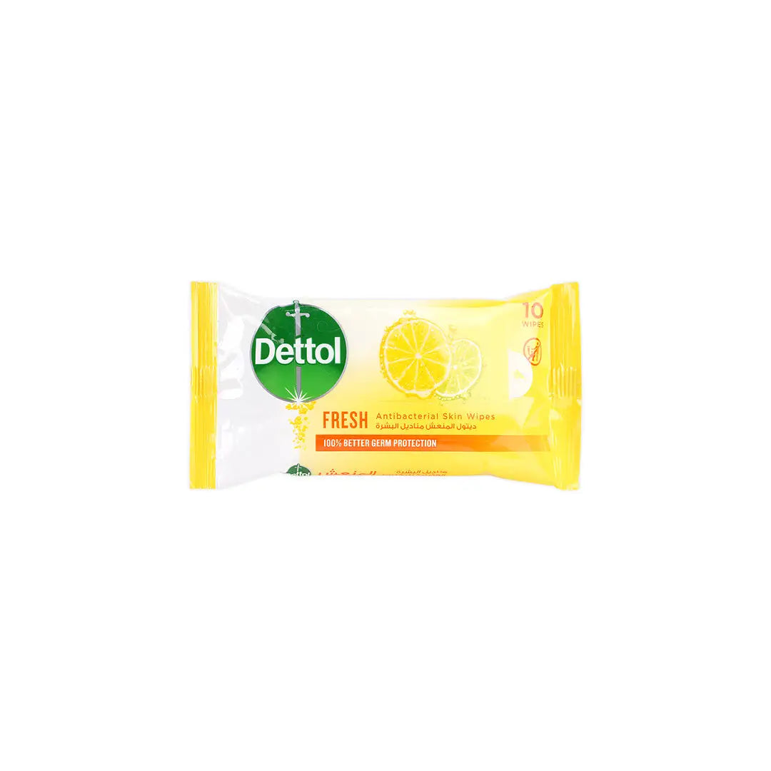 16959-Dettol Skin Wipes Fresh 10Pcs