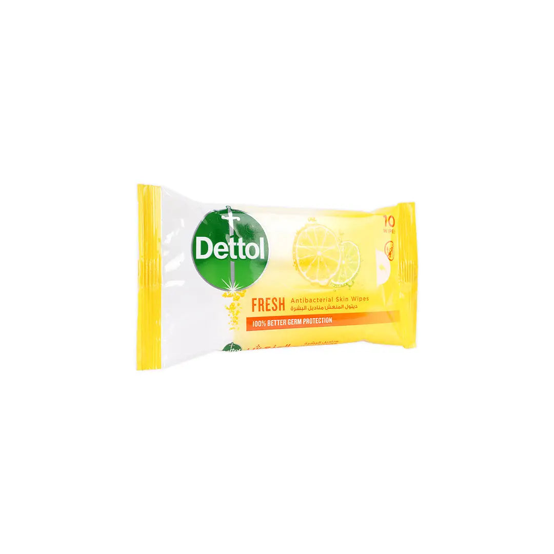 16959-Dettol Skin Wipes Fresh 10Pcs +2