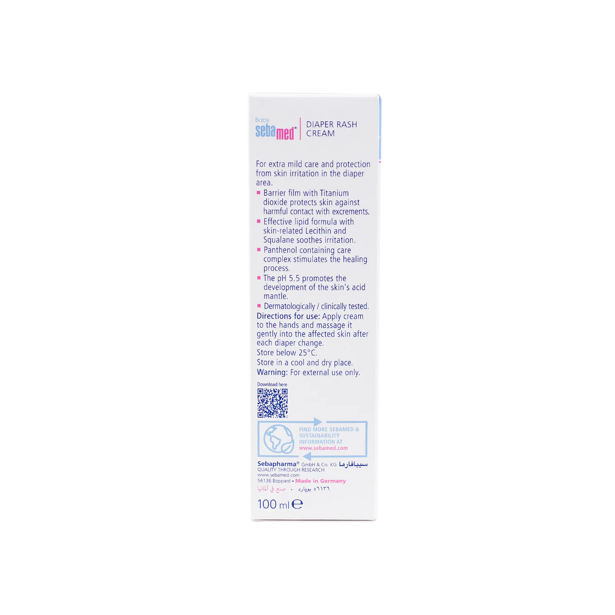 17016-Sebamed Baby Diaper Cream 100ml +1