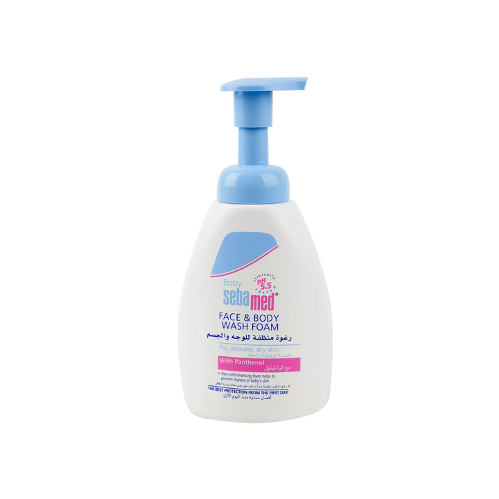 17064-Sebamed Baby Face &amp; Body Wash Foam 400ml