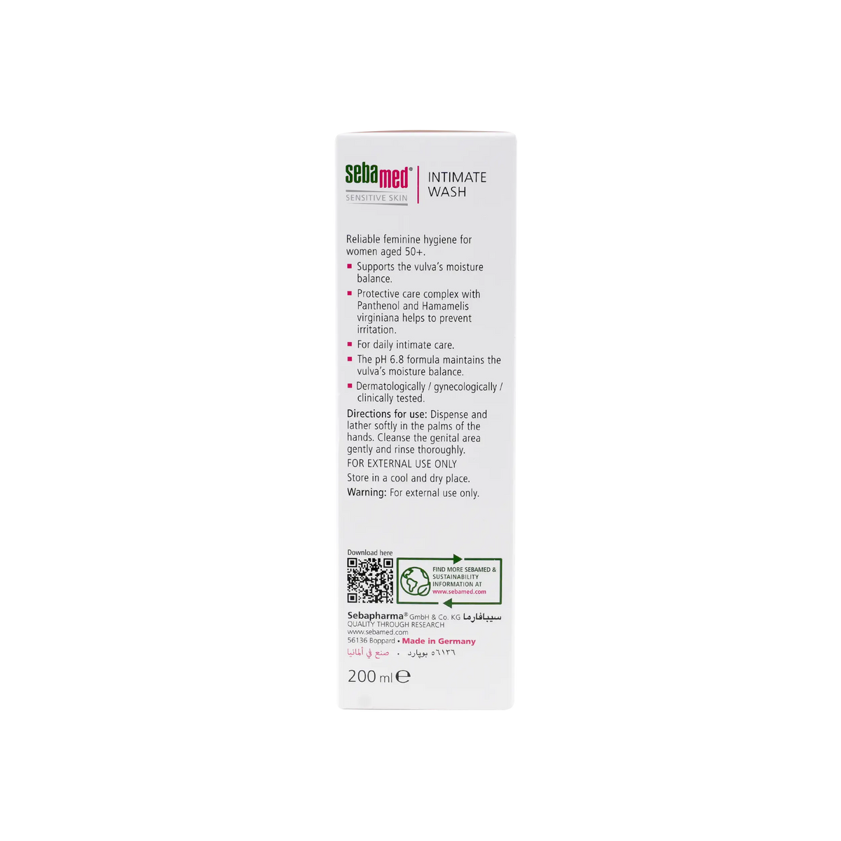 17065-Sebamed Intimate Wash For 50+Y 200ml (Ph 6.8) +1