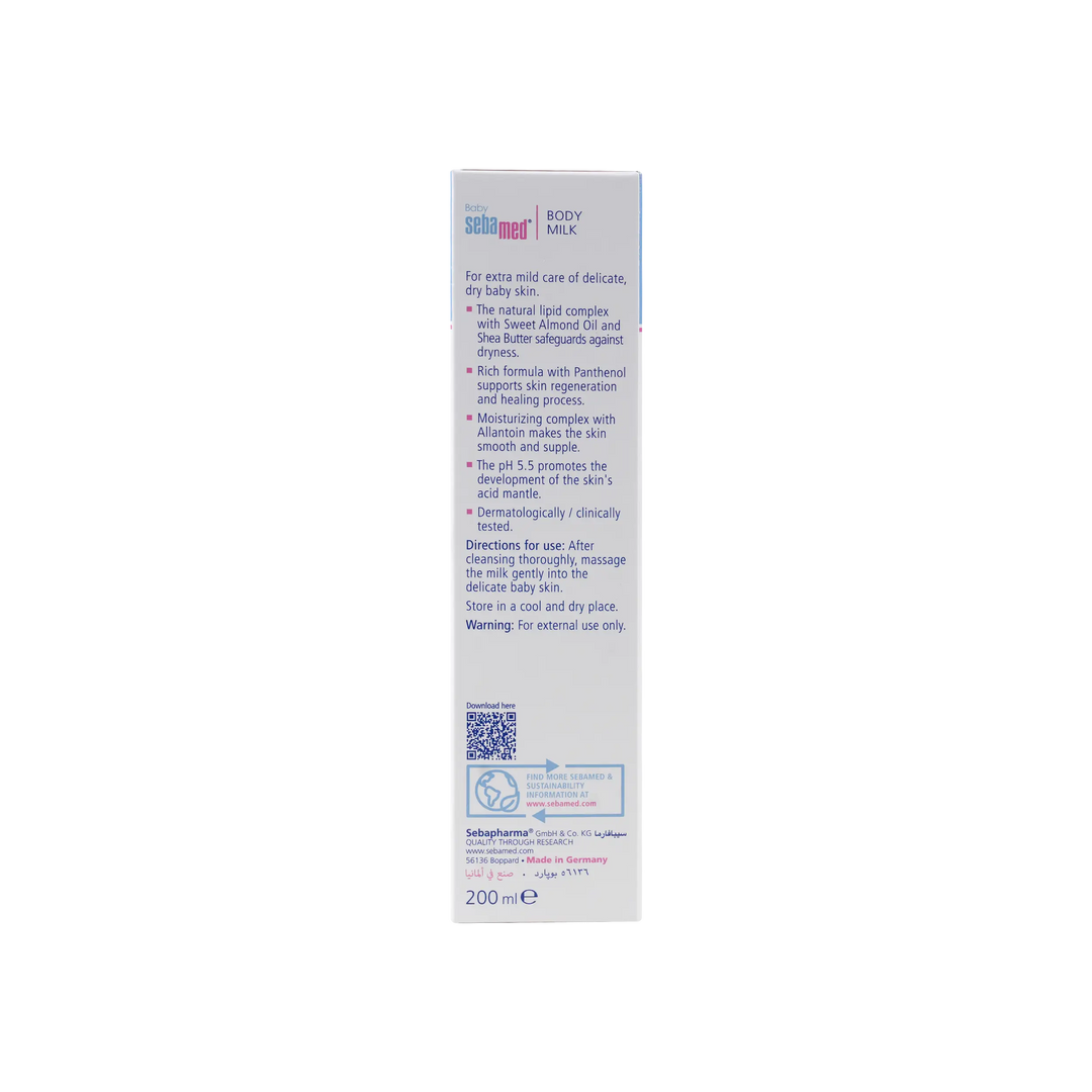 17087-Sebamed Baby Body Milk 200ml +1