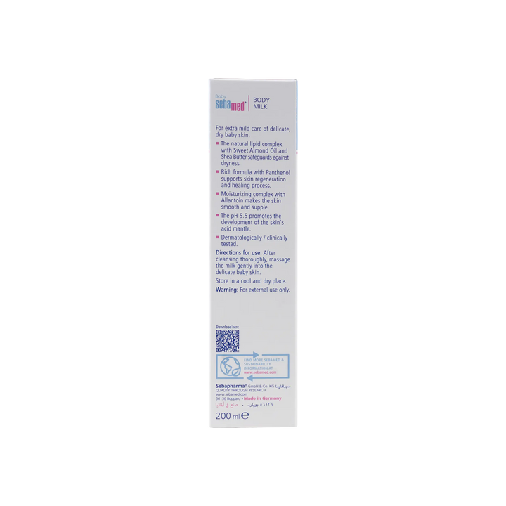 17087-Sebamed Baby Body Milk 200ml +1