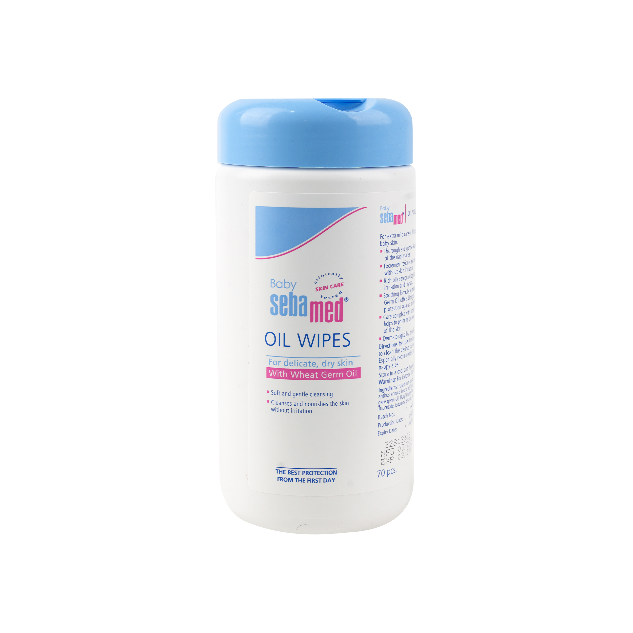 Sebamed Baby Oil Wipes 70Pcs