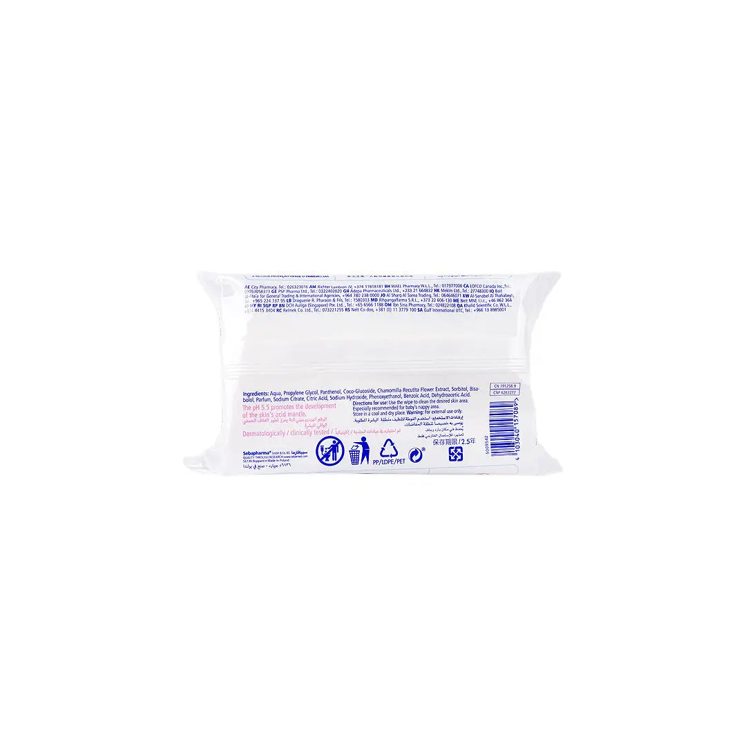 17089-Sebamed Baby Cleansing Wipes 72Pcs +4