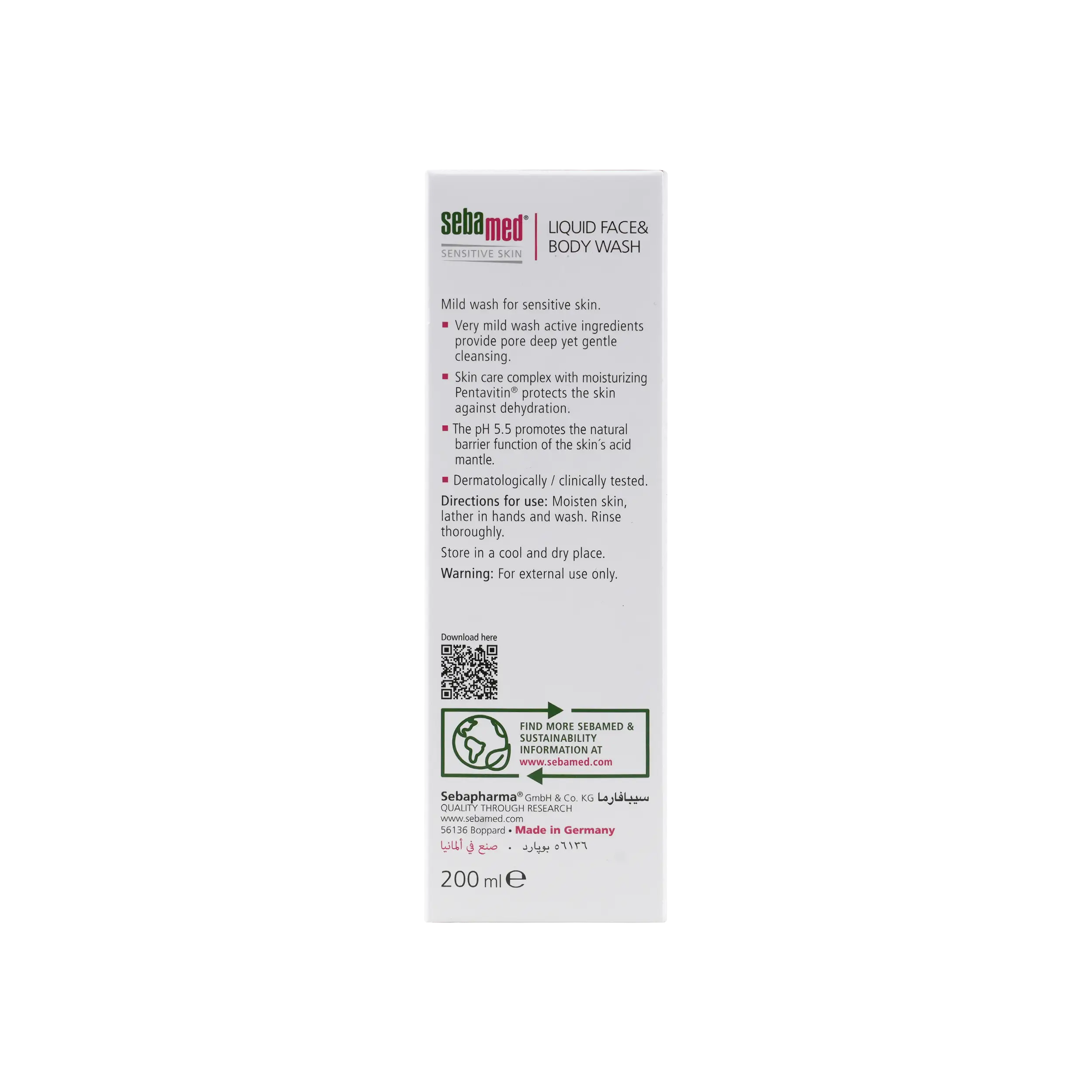 Sebamed Face & Body Wash 200ml