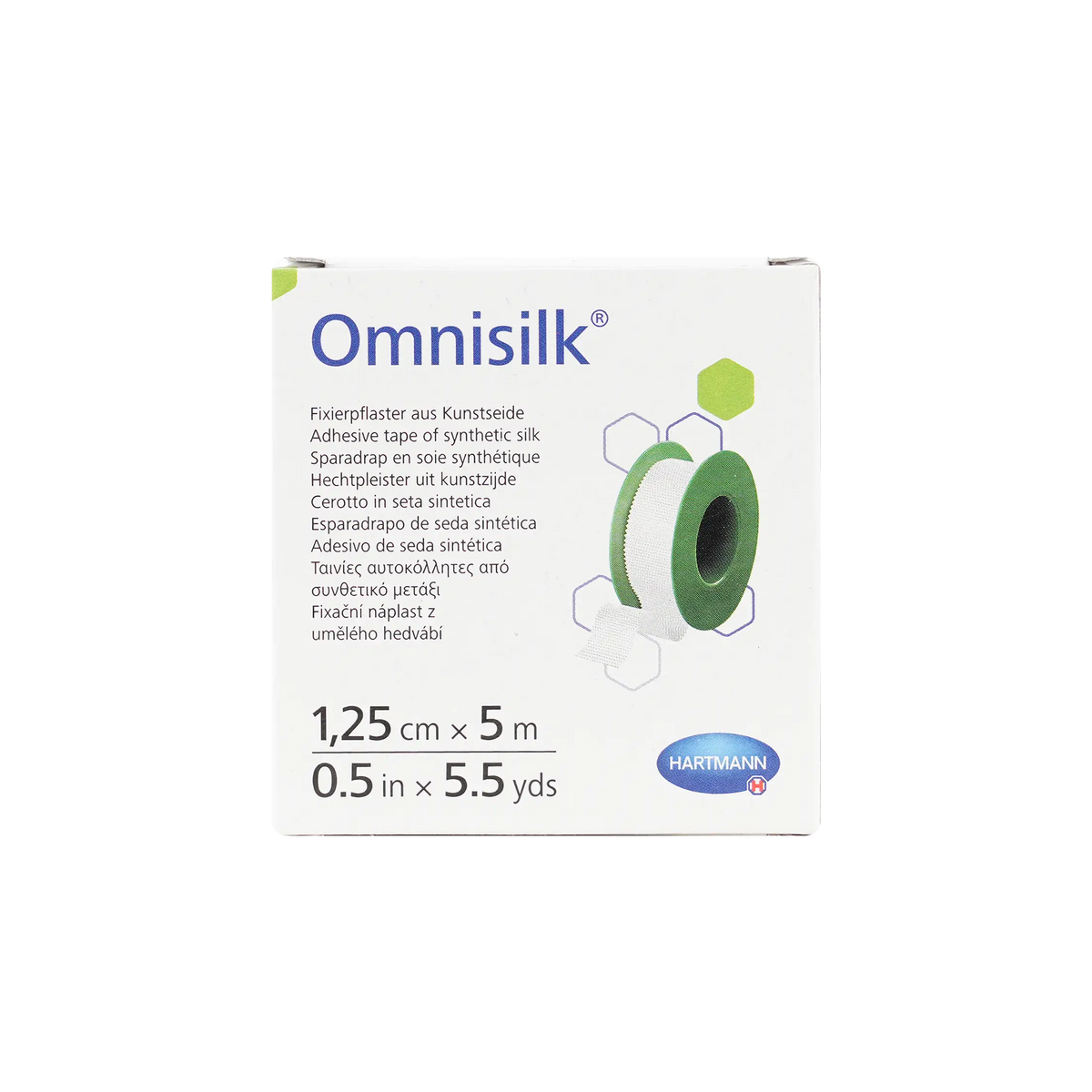 17249-Hartmann Omnisilk Tape 1.25cmx5m 1pc +1