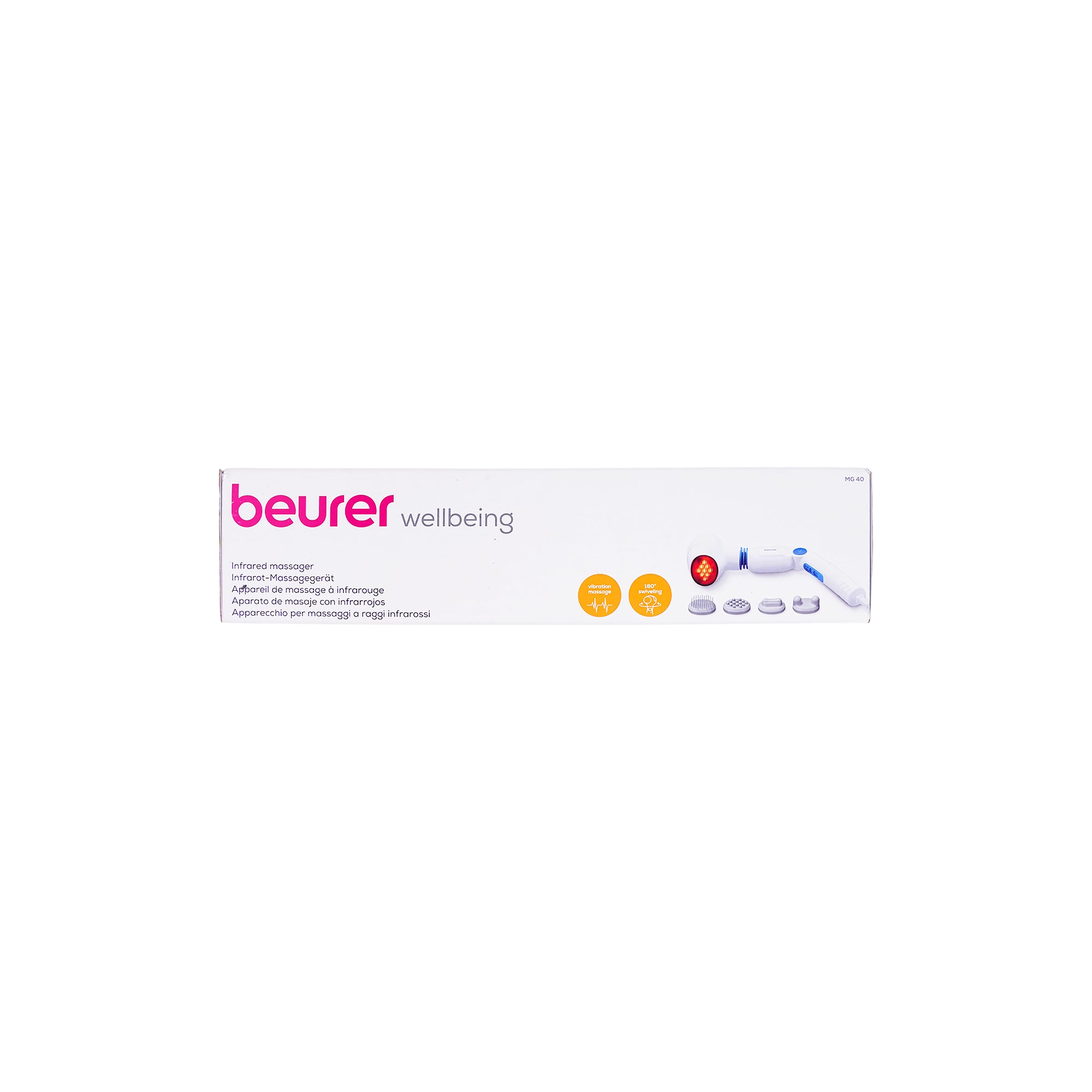 17483-Beurer Infrared 180 Massager+4 Attachments-MG40 