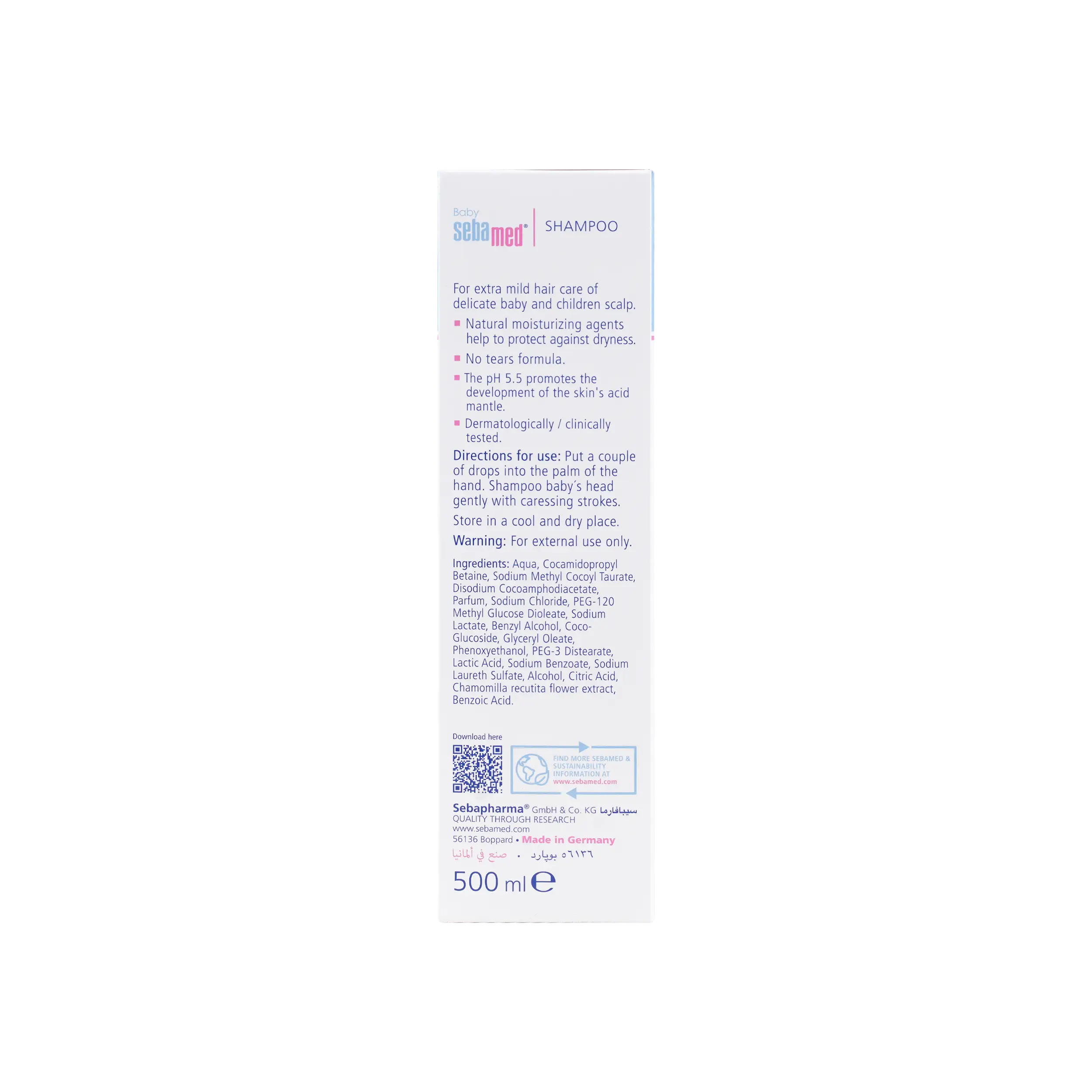 Sebamed Baby Shampoo Pump 500ml
