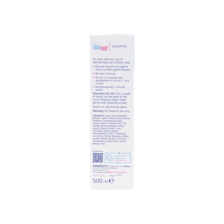 17519-Sebamed Baby Shampoo Pump 500ml +1