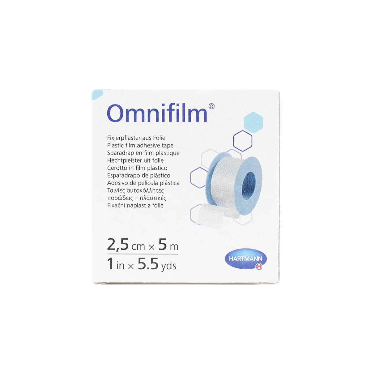 17784-Hartmann Omnifilm Tape 2.5cmx5m 1pc +1