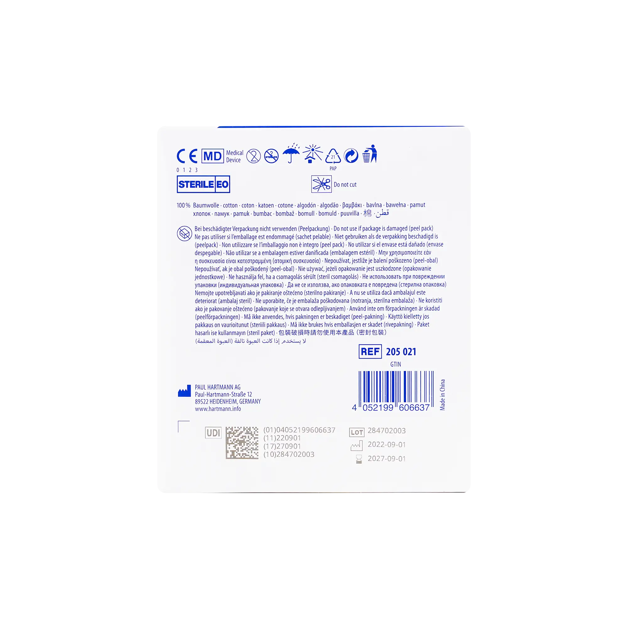 Hartmann Sterilux ES 7.5x7.5cm 2*25pcs