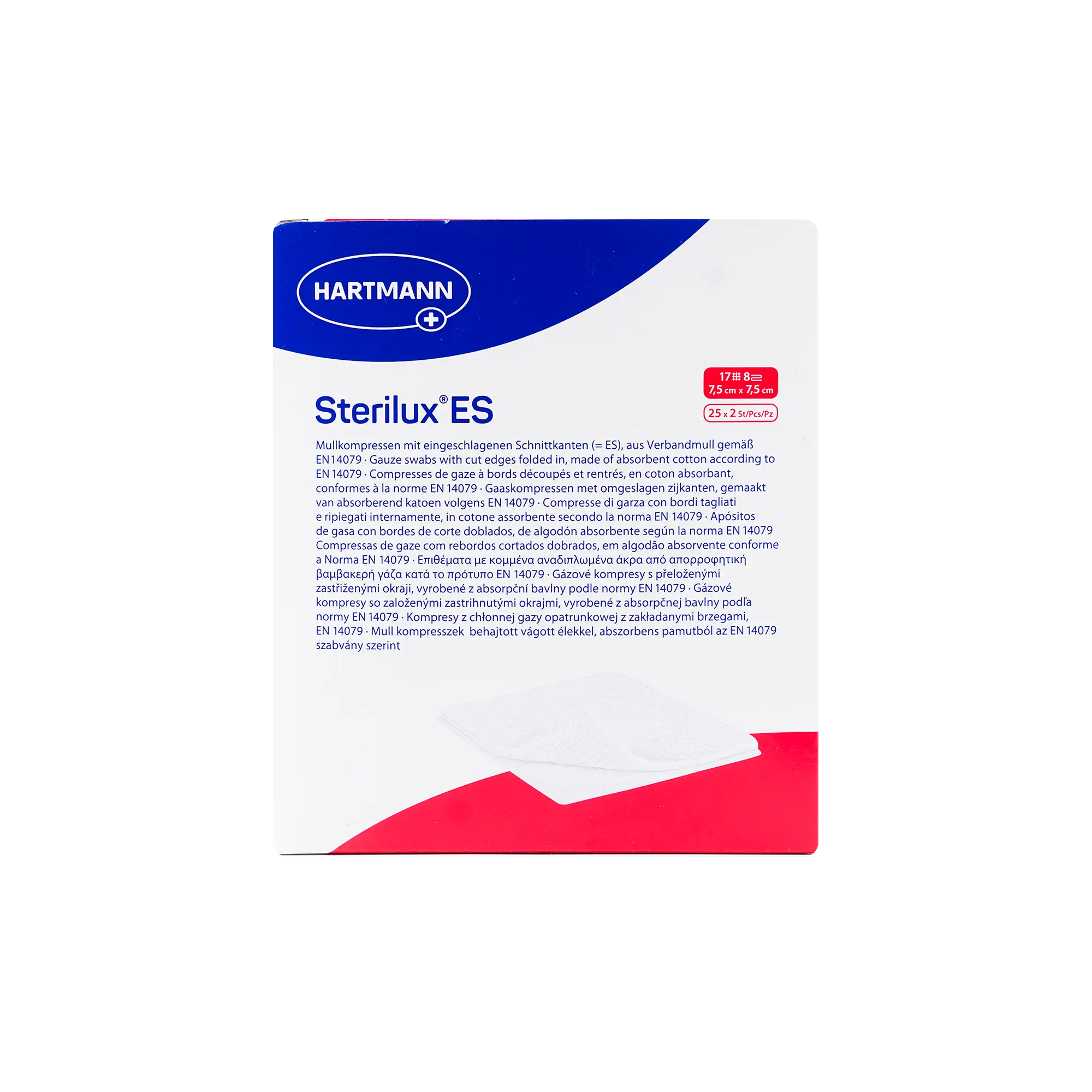 Hartmann Sterilux ES 7.5x7.5cm 2*25pcs