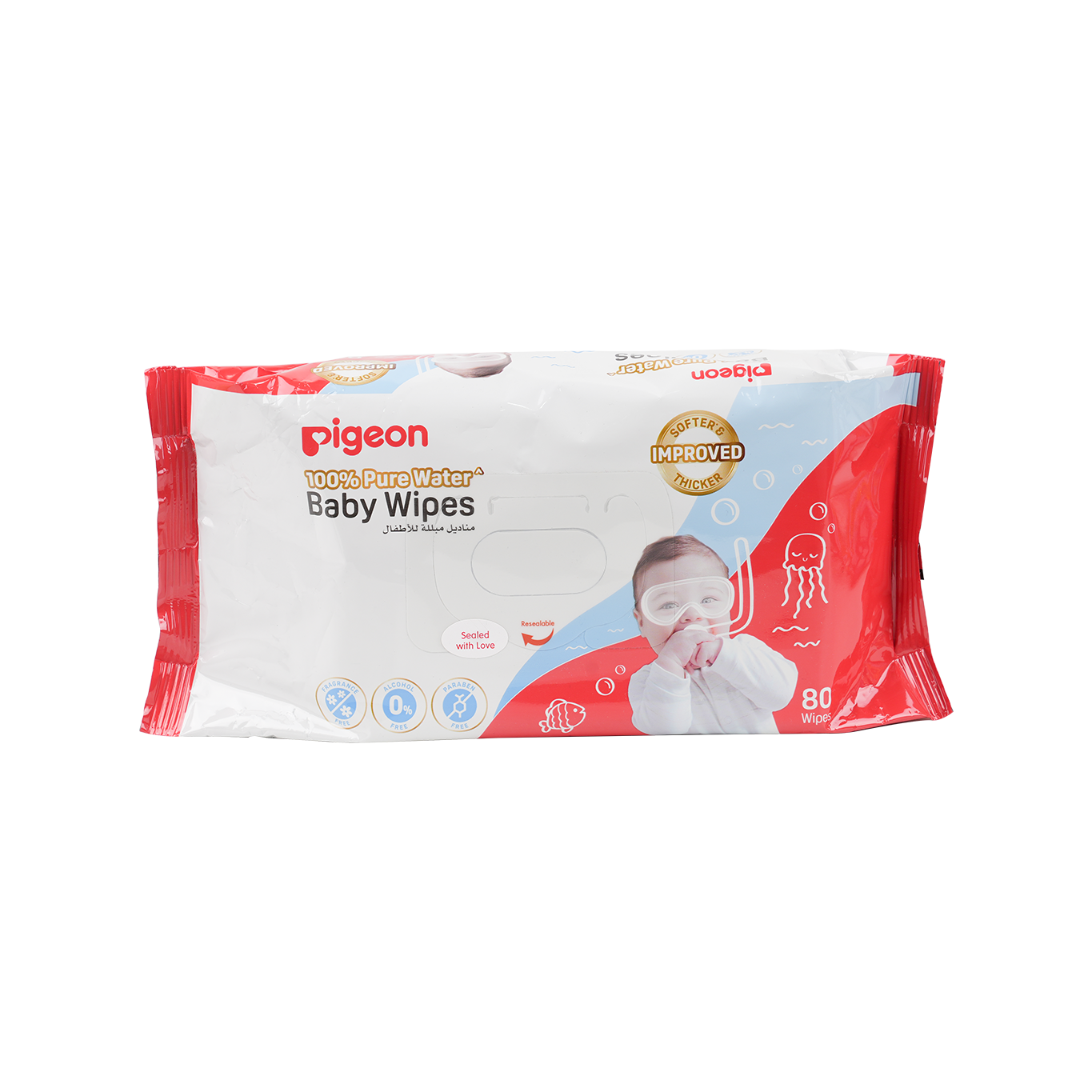 PIGEON BABY WIPES 80 PCS- 79477