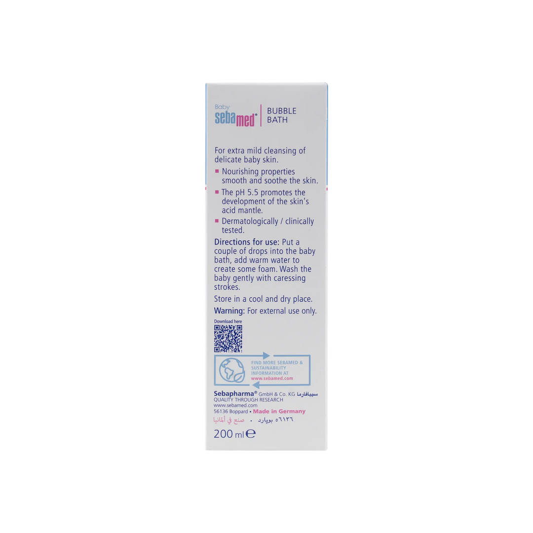 18197-Sebamed Baby Bubble Bath 200ml +1