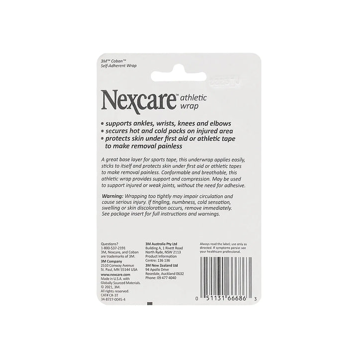 18254-Nexcare Athletic Wrap 7.62cmx2m Light Brown- 6863 +1