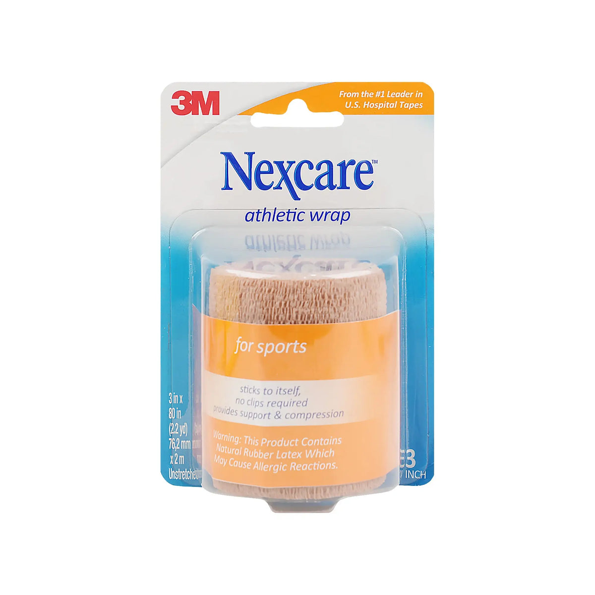 18254-Nexcare Athletic Wrap 7.62cmx2m Light Brown- 6863