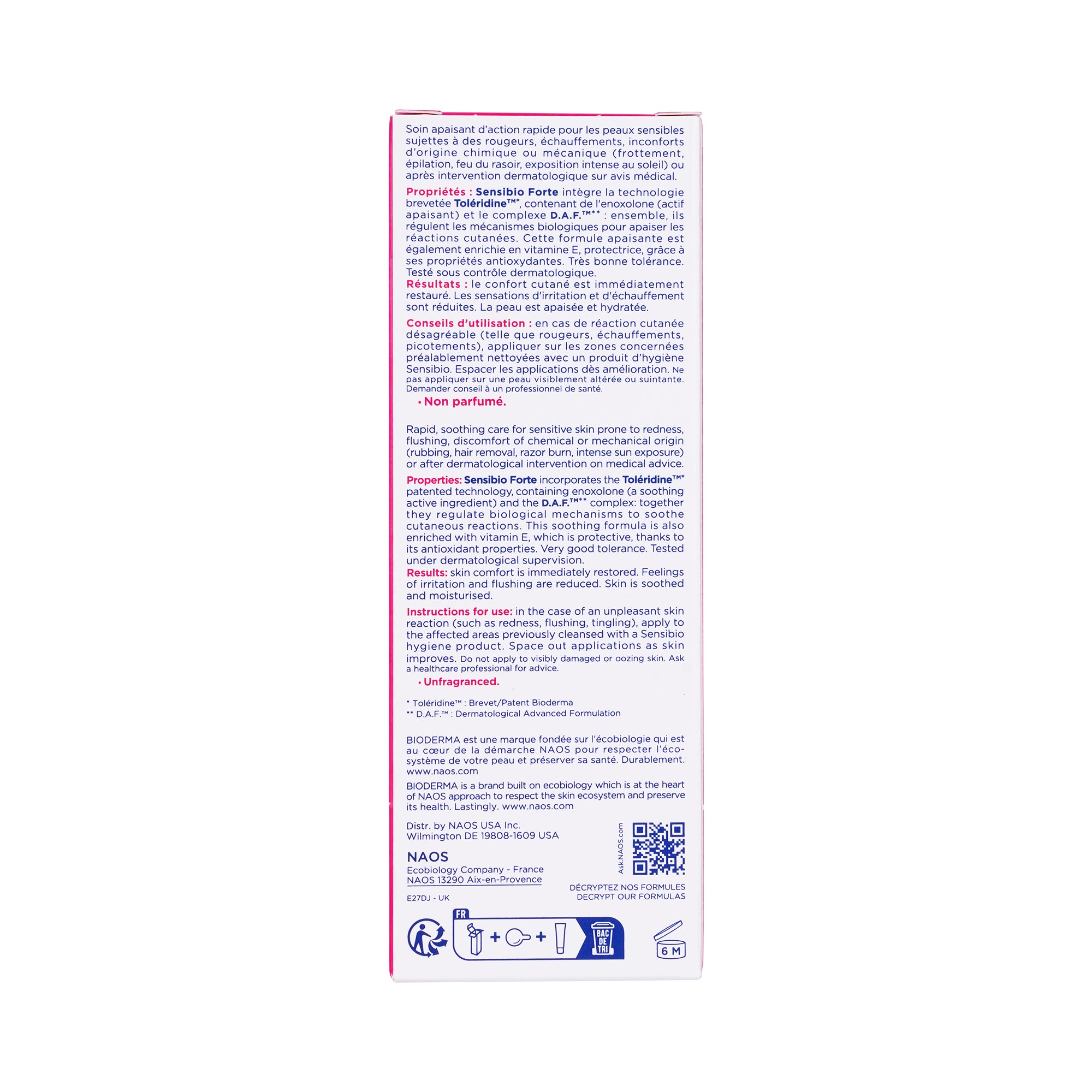 18381-Bioderma Sensibio Forte Cr 40ml +3
