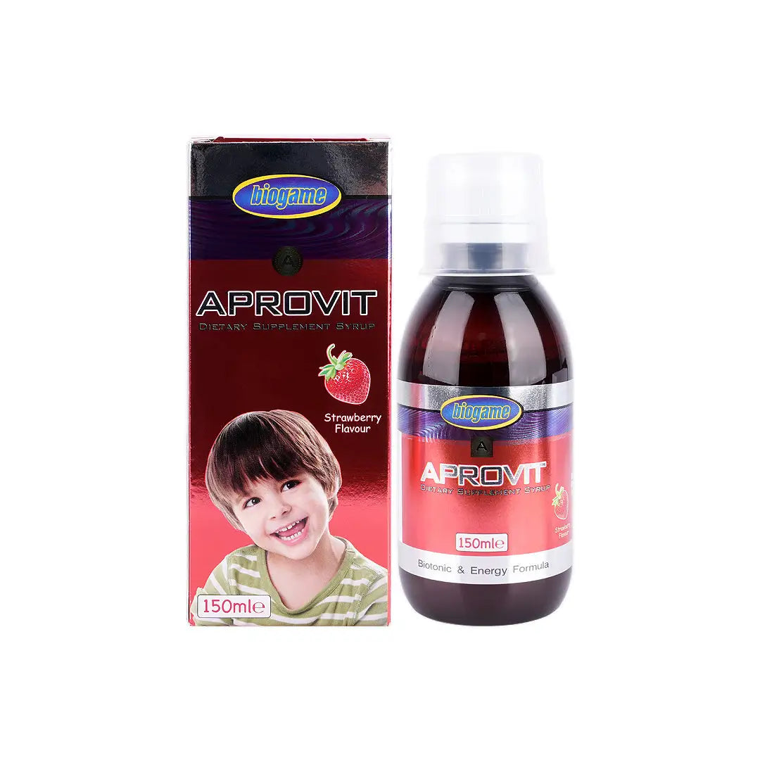 18483-Aprovit Strawberry Flavor Syrup 150ml +7