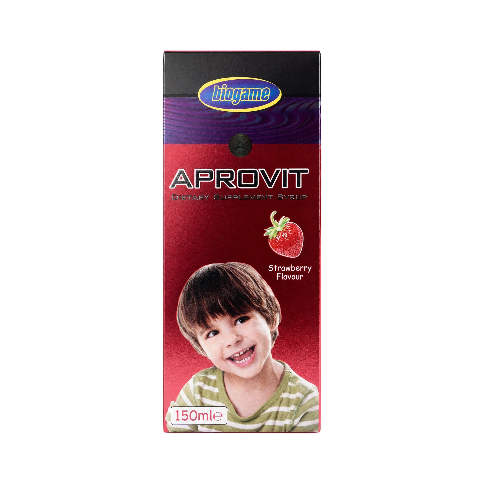 18483-Aprovit Strawberry Flavor Syrup 150ml +1