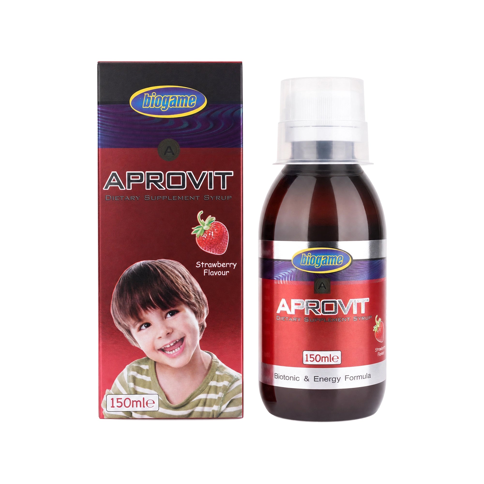 18483-Aprovit Strawberry Flavor Syrup 150ml