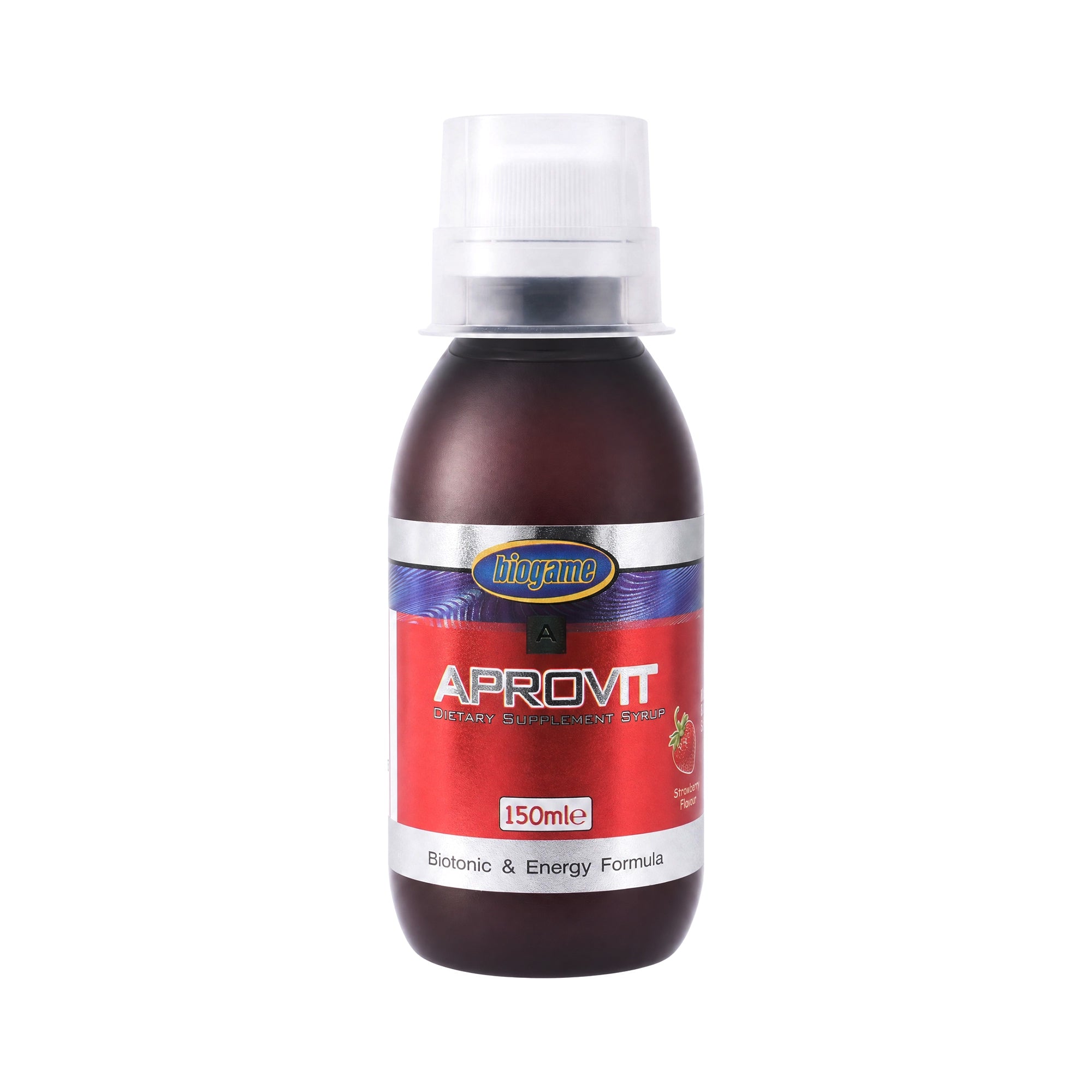 18483-Aprovit Strawberry Flavor Syrup 150ml +5