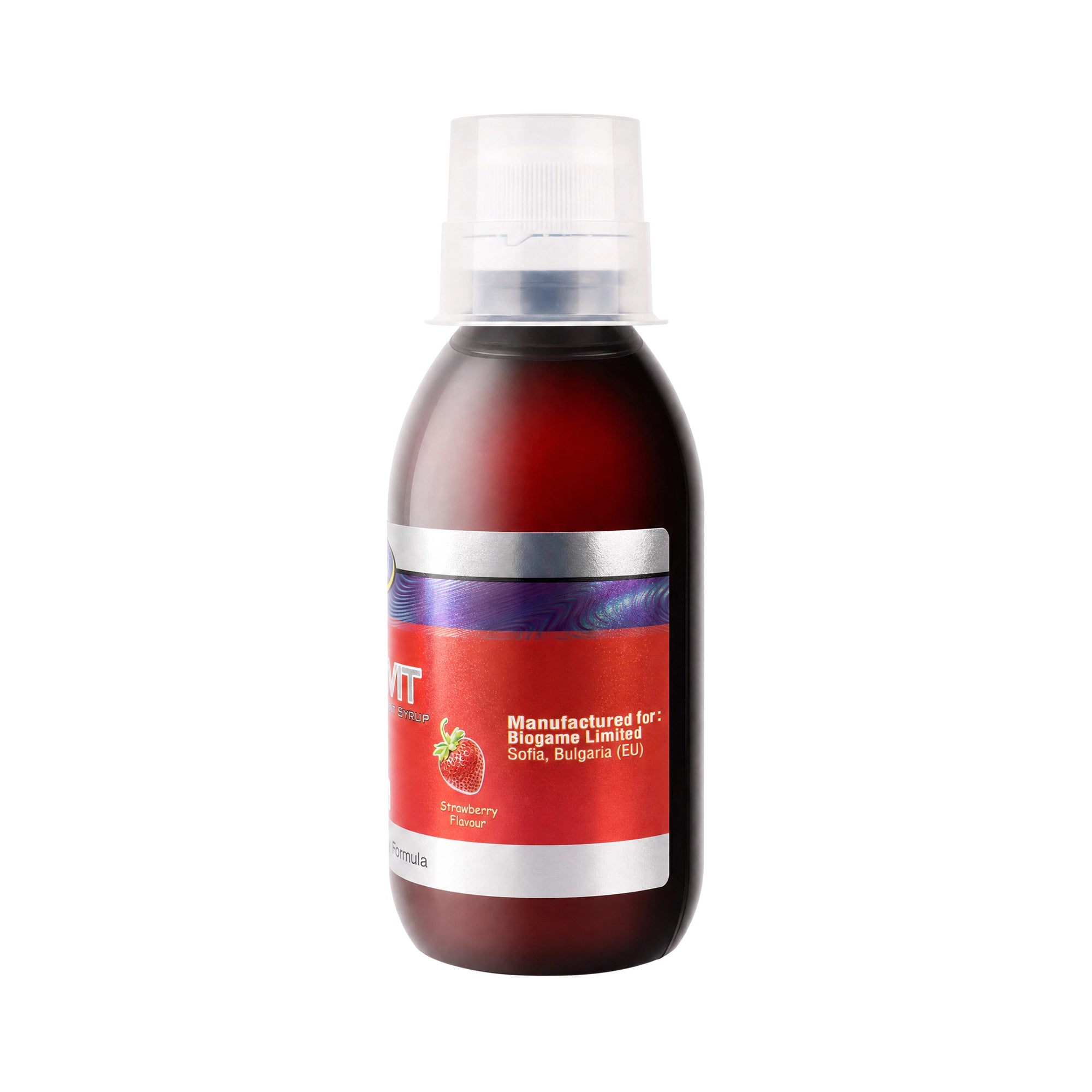 18483-Aprovit Strawberry Flavor Syrup 150ml +6
