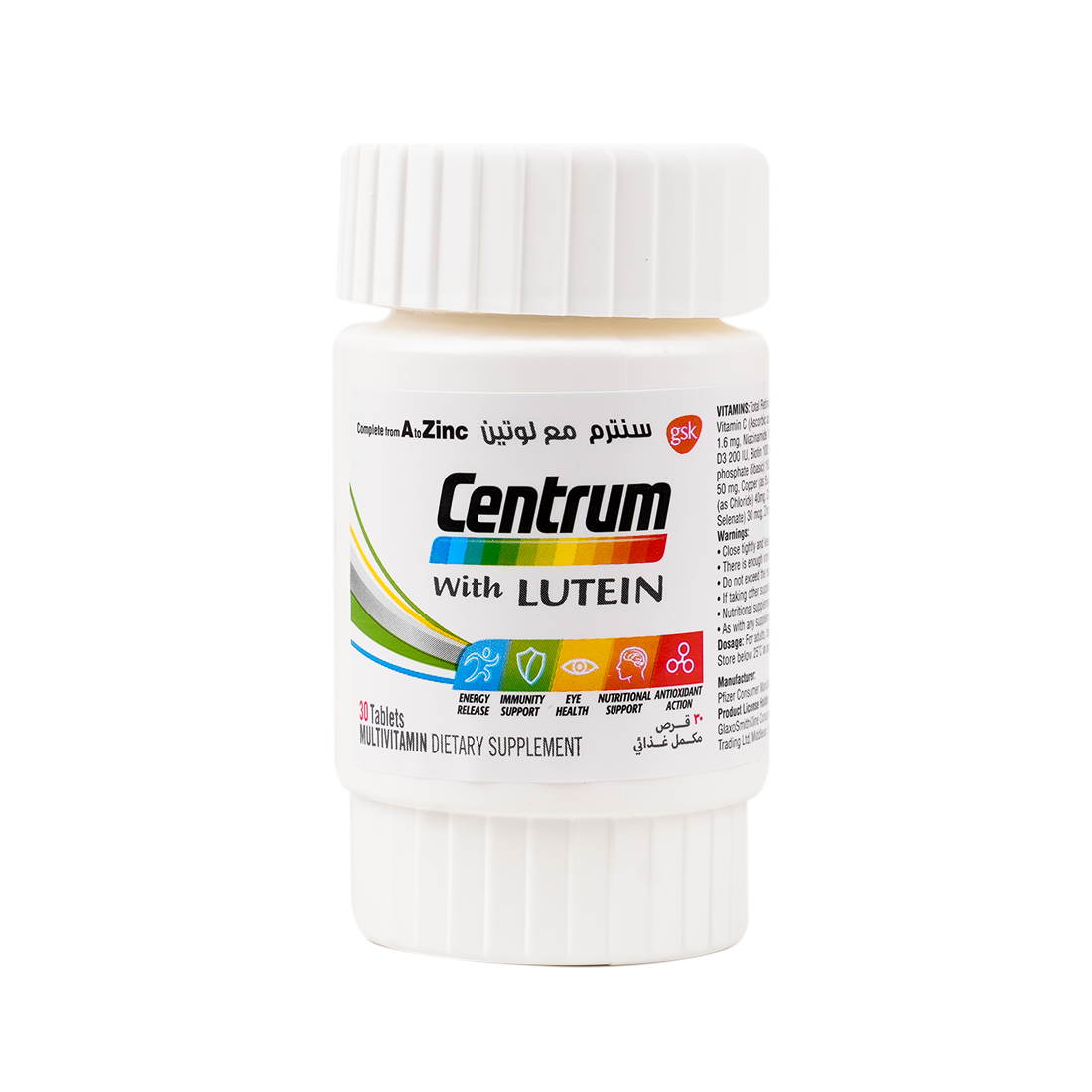 CENTRUM LUTEIN 30 TAB