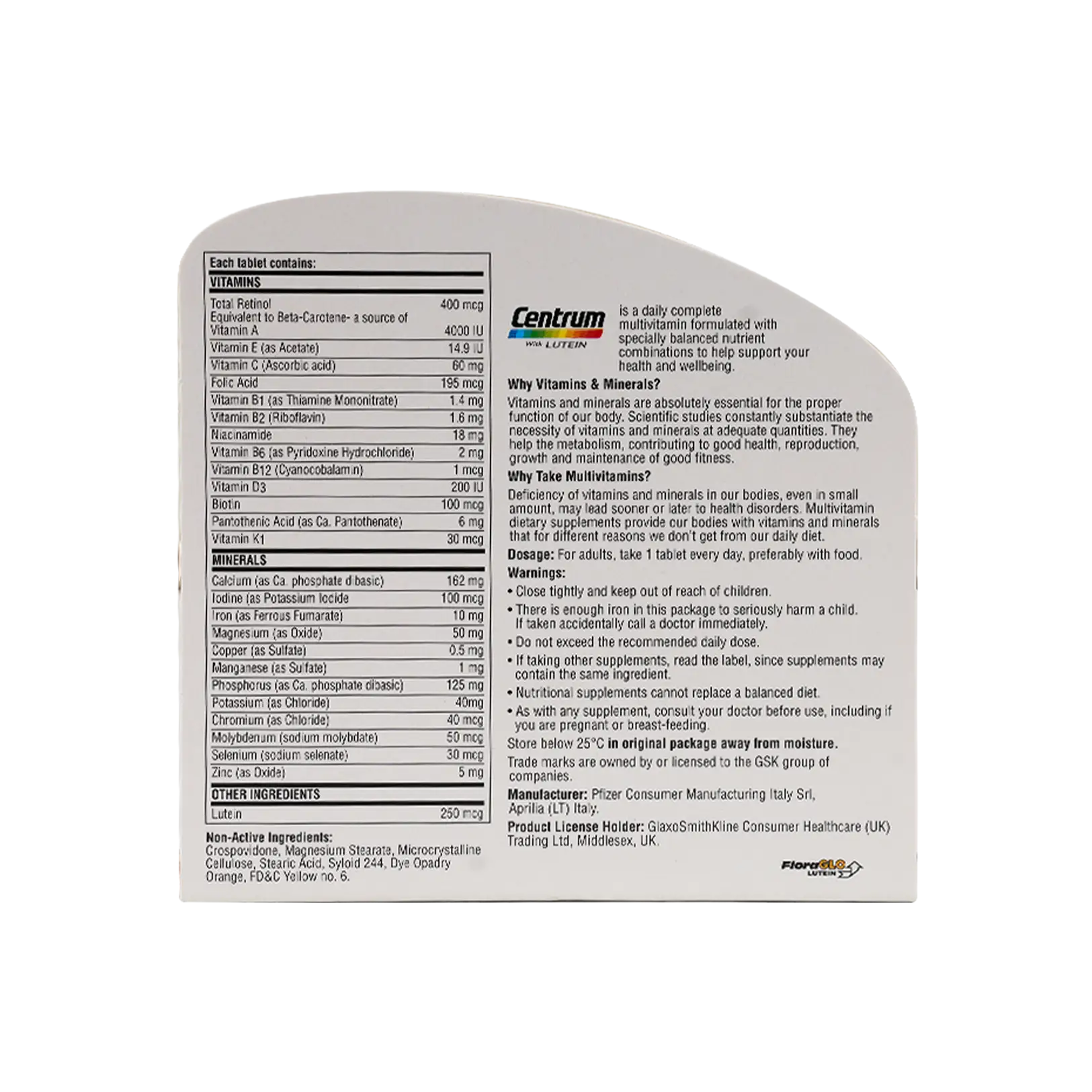 Centrum Lutein 100 Tab