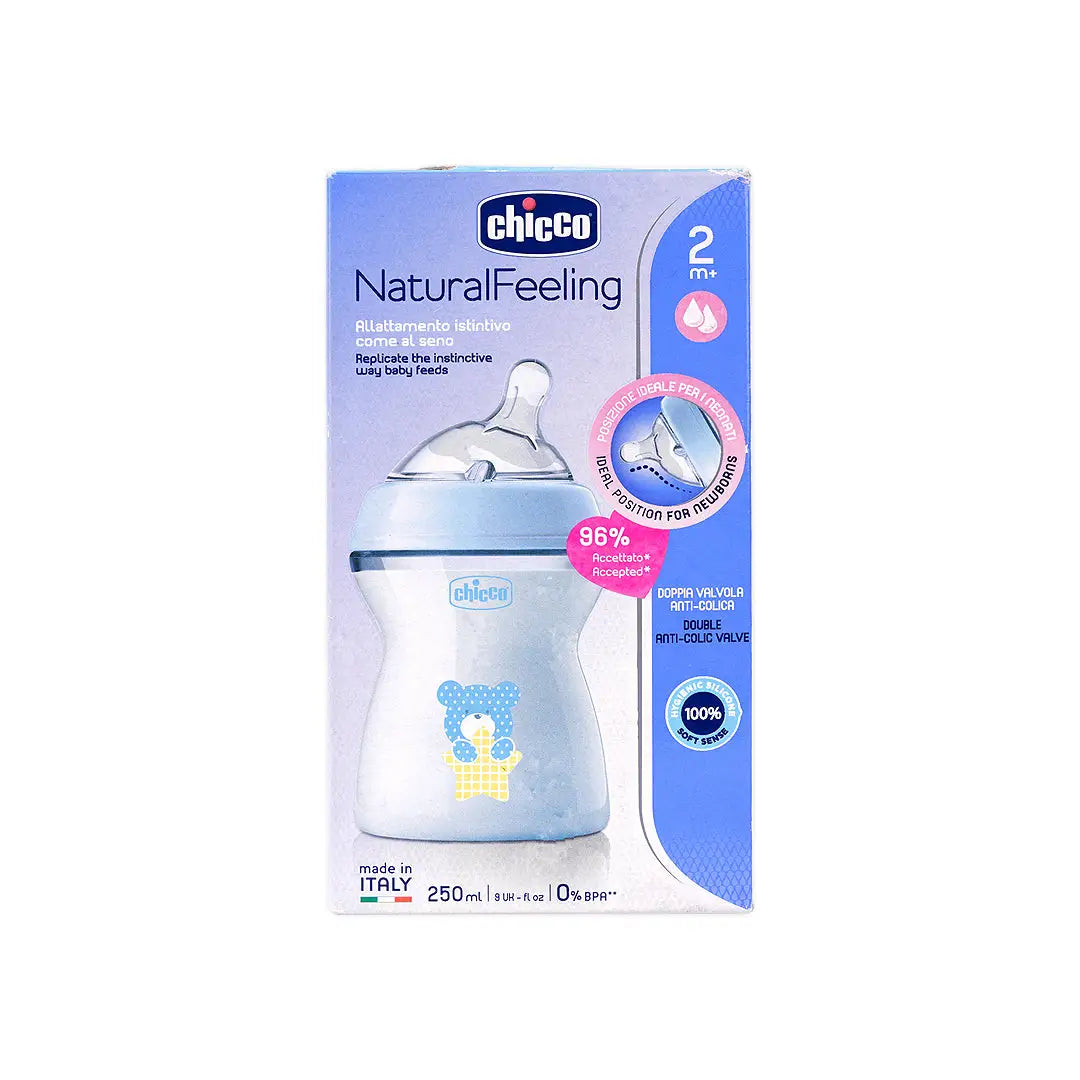 Chicco Natural Feeling (2M+) Blue Bottle 250ml
