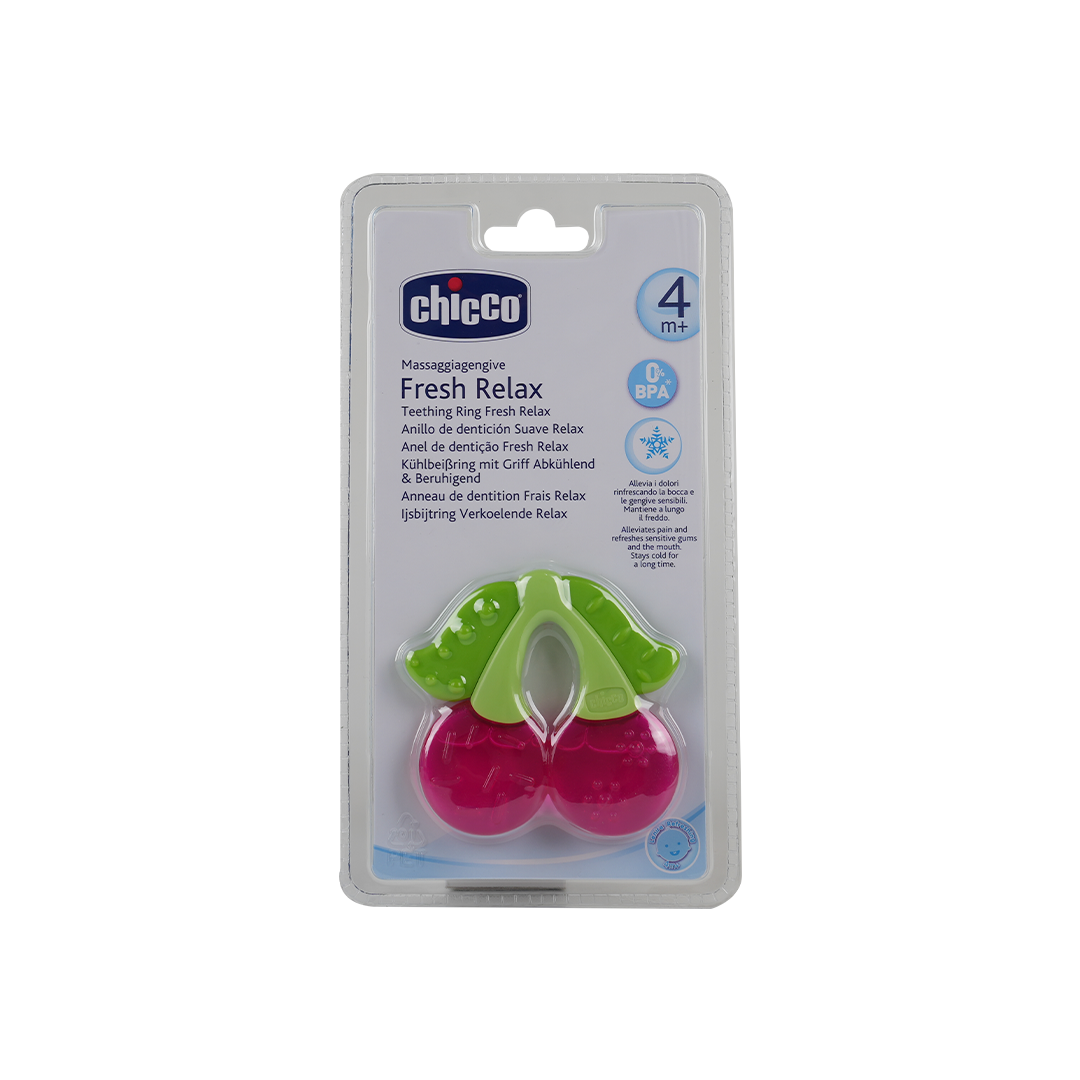 Chicco Fresh Relax Teether Cherry (4M+)-6843